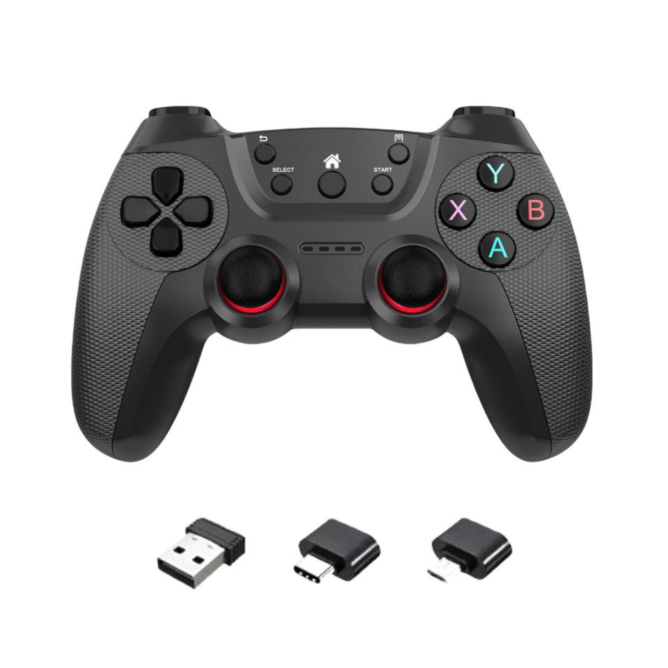 Einfach 2.4-G-Controller-Wireless-Gamepad, Android-Wireless-Joystick Gamepad (1 St., Drahtloser Controller Android-Controller für PS3/PC/TV-Box)