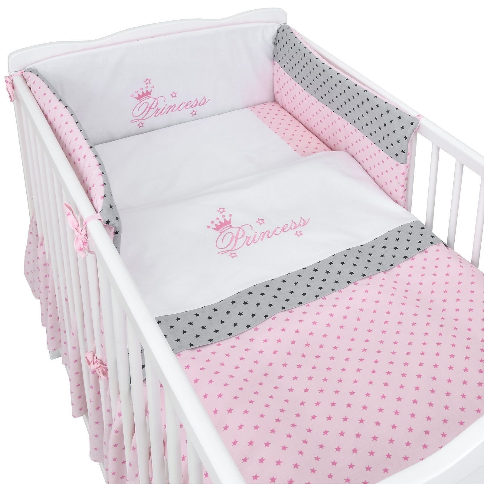 Baby-Delux Babybettwäsche Baby Bettwäsche Set 4-Tlg. Nestchen Chiffonhimmel günstig online kaufen