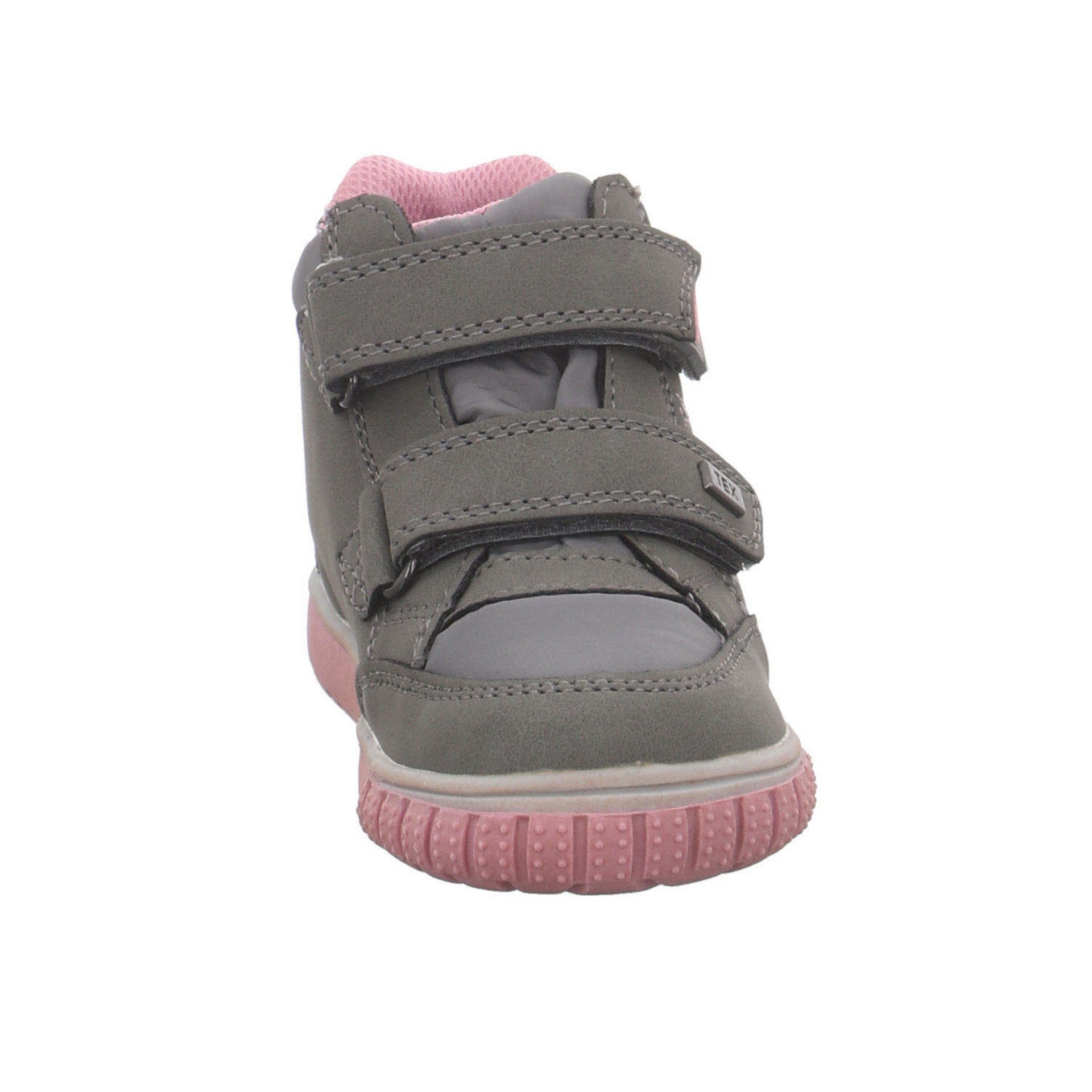 Lurchi Krabbelschuhe Baby Synthetikkombination Boots Stiefelette grey Lauflernschuhe rose Jotti-Tex
