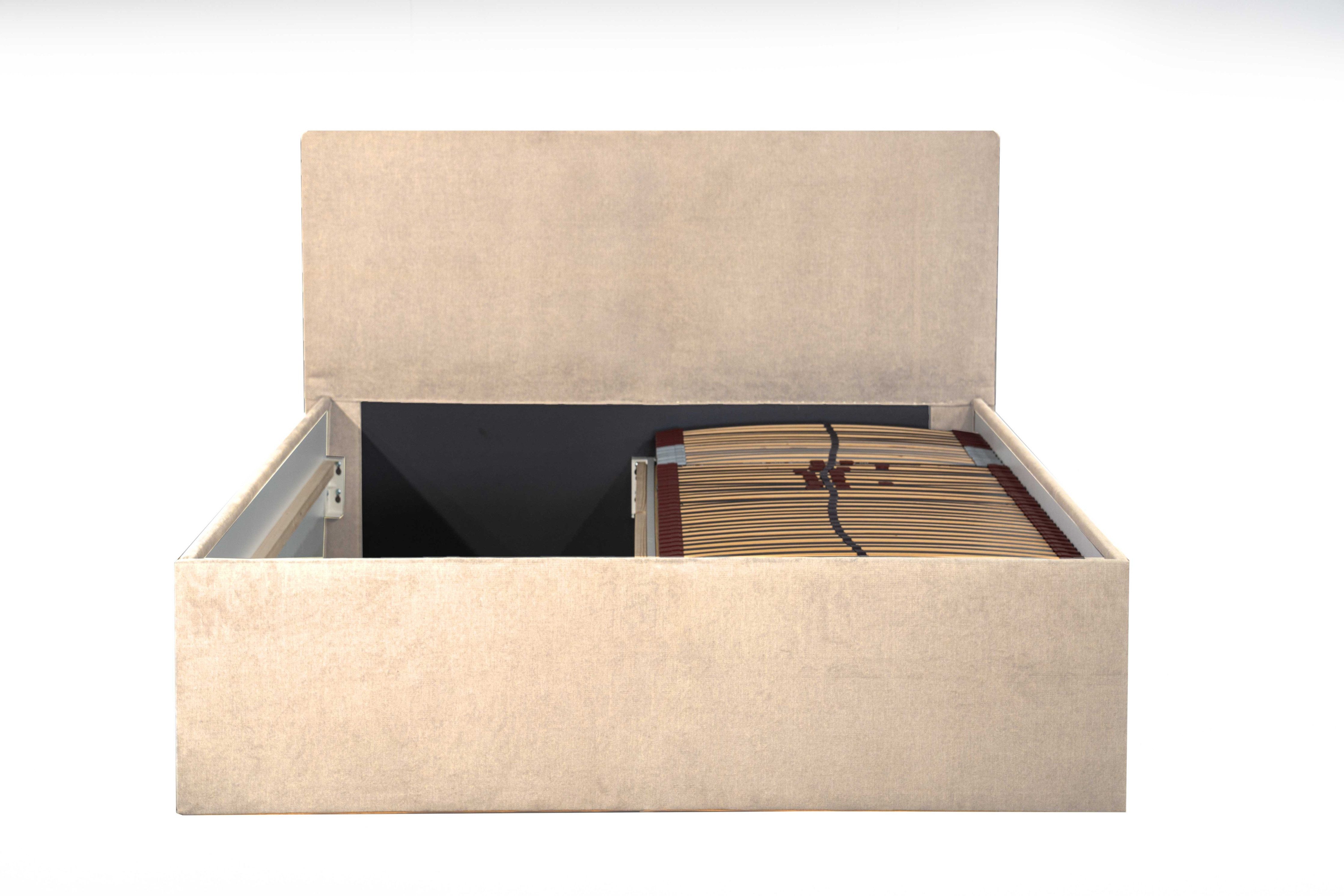 Halmon Schlafkomfort Betten Polsterbett Gent (Mit Stauraum unter der Liegef günstig online kaufen