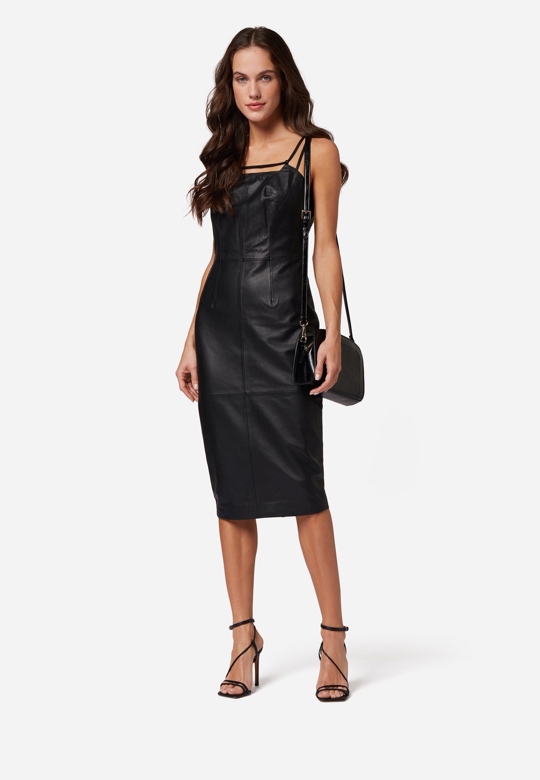 RICANO Lederkleid Neckless Dress Hochwertiges Lammleder günstig online kaufen