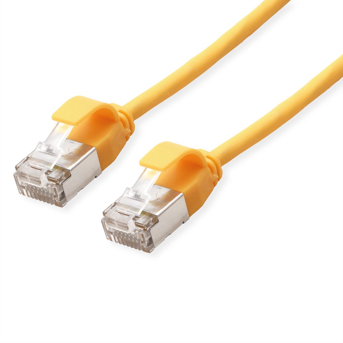 ROLINE U/FTP DataCenter Patchkabel Cat.6A (Class EA) LAN-Kabel, RJ-45 Männlich (Stecker), RJ-45 Männlich (Stecker) (15.0 cm), LSOH, slim