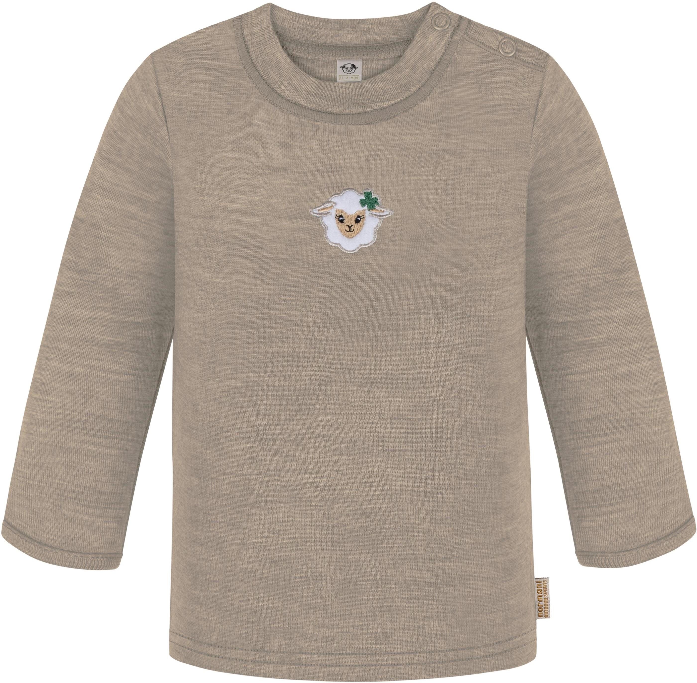 normani Langarmwickelbody Baby Merino Longsleeve