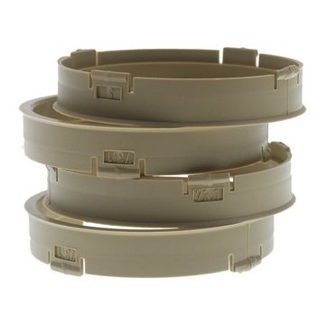 RKC Reifenstift 4x Zentrierringe Beige Felgen Ringe Made in Germany, Maße: 73,1 x 67,1 mm