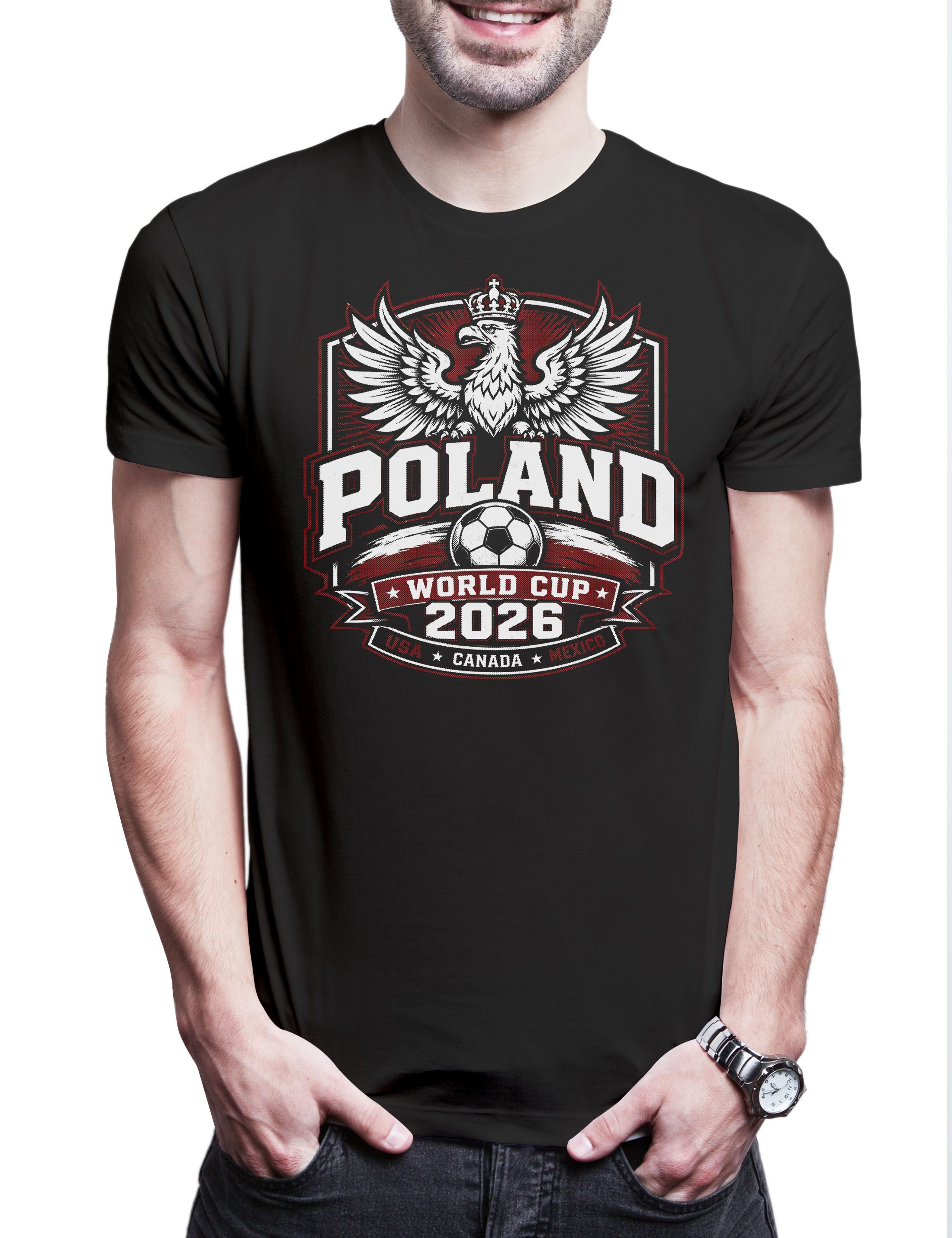Urban Backwoods Print-Shirt Team Poland 1 Herren T-Shirt Polen Polska Warsaw Bia?o Czerwoni Wis?a (1-tlg) Fußball WM Soccer Football
