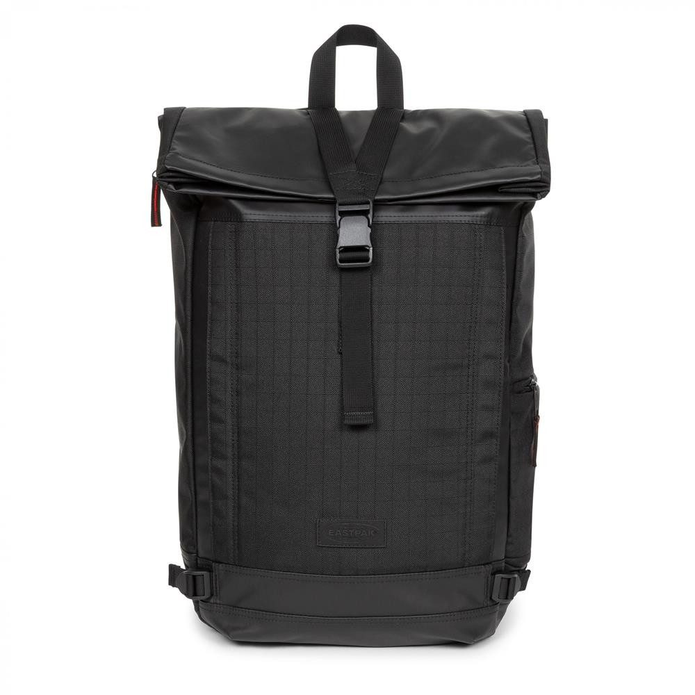 Eastpak Rucksack TECUM ROLL, Rolltop mit Laptop- und Tabletfach, 20 l, CNNCT Rip Black (schwarz)