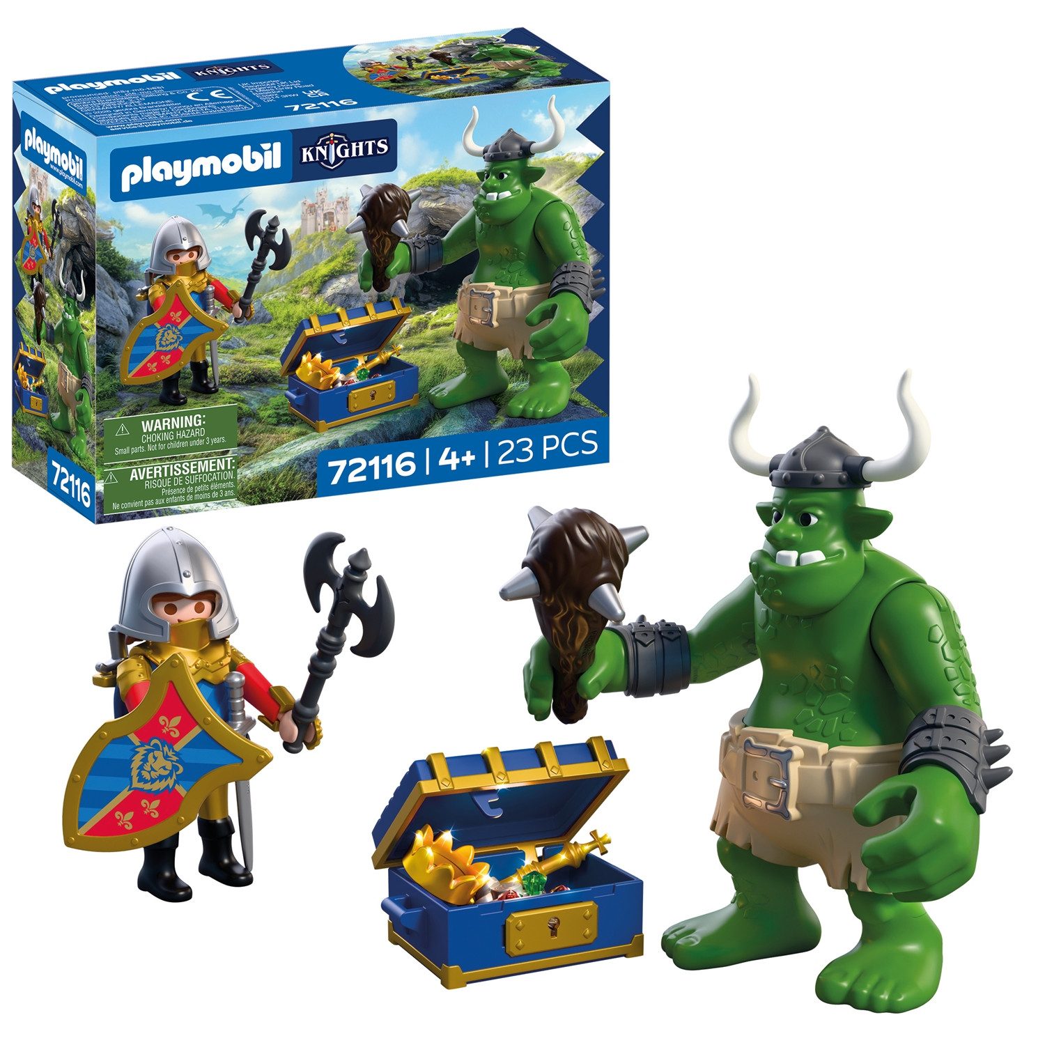 Playmobil® 72116 Knights Troll mit Löwenritterschatz Konstruktions-Spielset – Bild 4 von 4