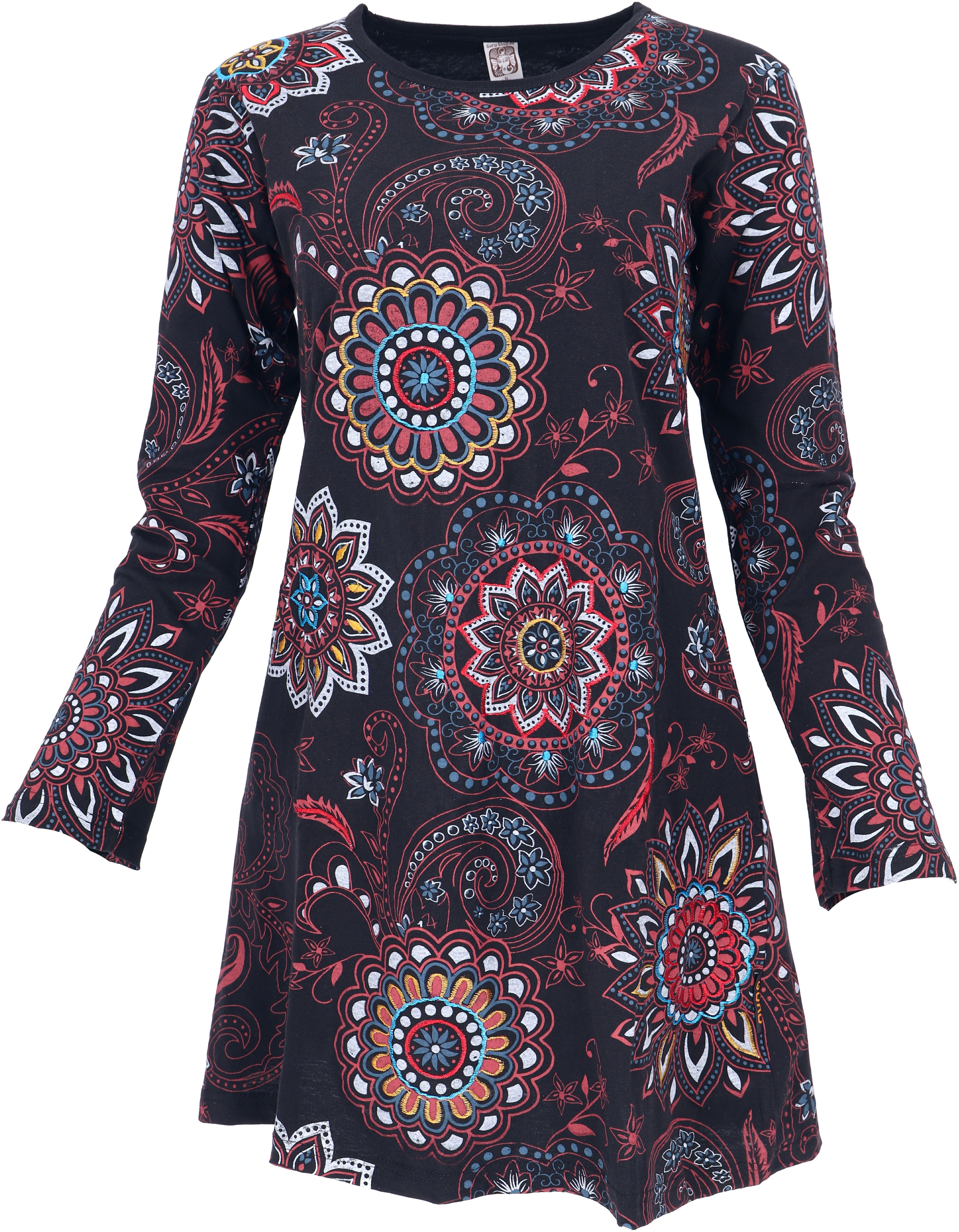 Guru-Shop Midikleid Besticktes Boho chic Minikleid, günstig online kaufen