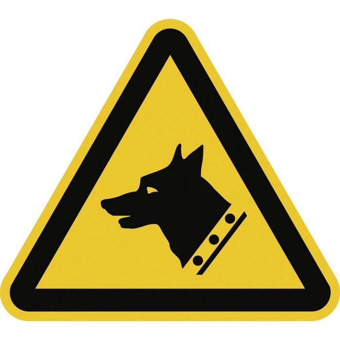 König Werbeanlagen Hinweisschild Warnung vor Wachhund ISO 7010 Alu 300 mm SL