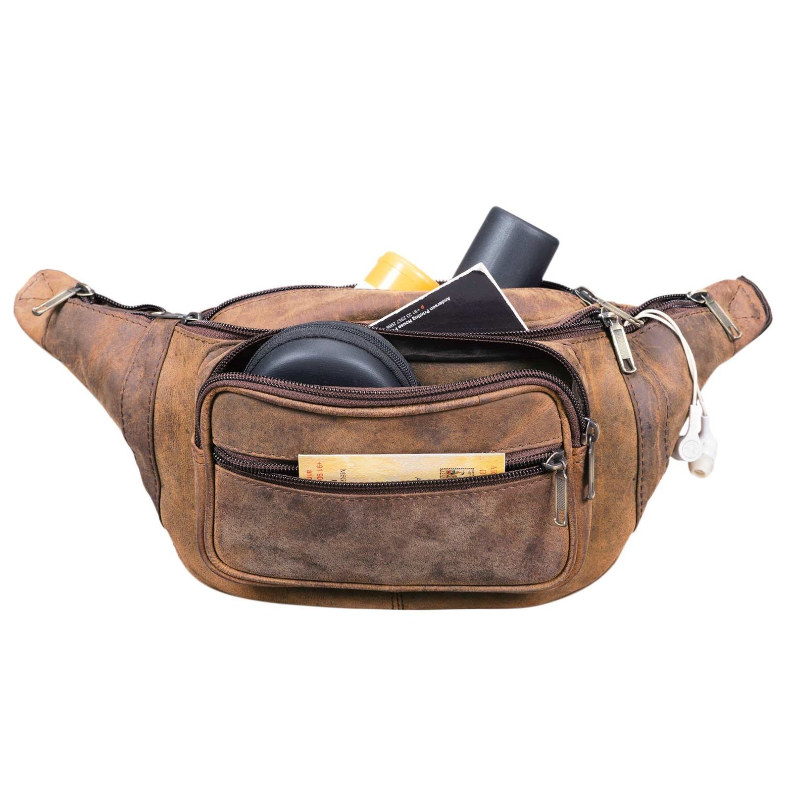 STILORD Bauchtasche Bauchtasche "Maverick" Gürteltasche Weiches Leder