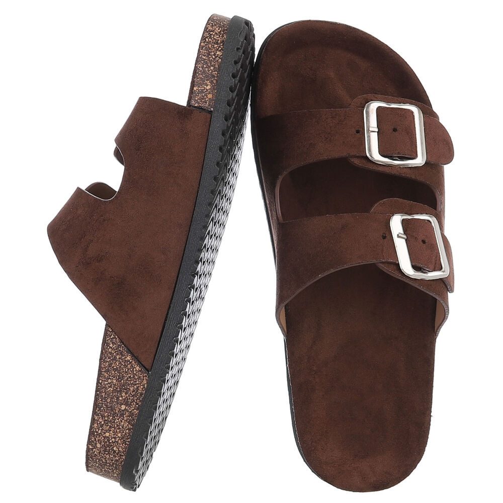 Ital-Design Damen Komfort Sandale mit Schnallen für Freizeit und Alltag Pan günstig online kaufen