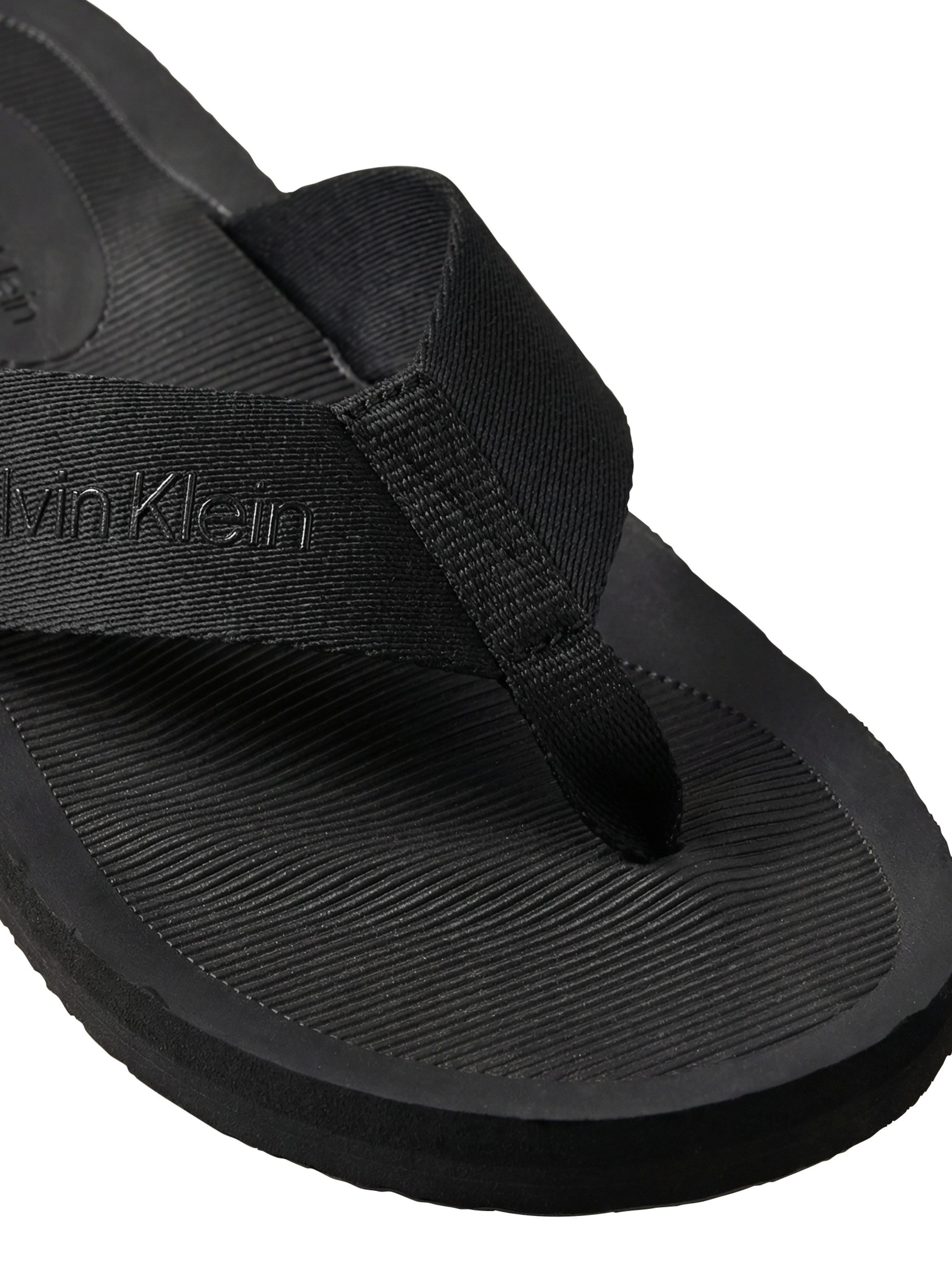 Calvin Klein CITY THONG SLIDE Zehentrenner Strandschuh, Pool Slides, Badeschuh, Flat mit Logo