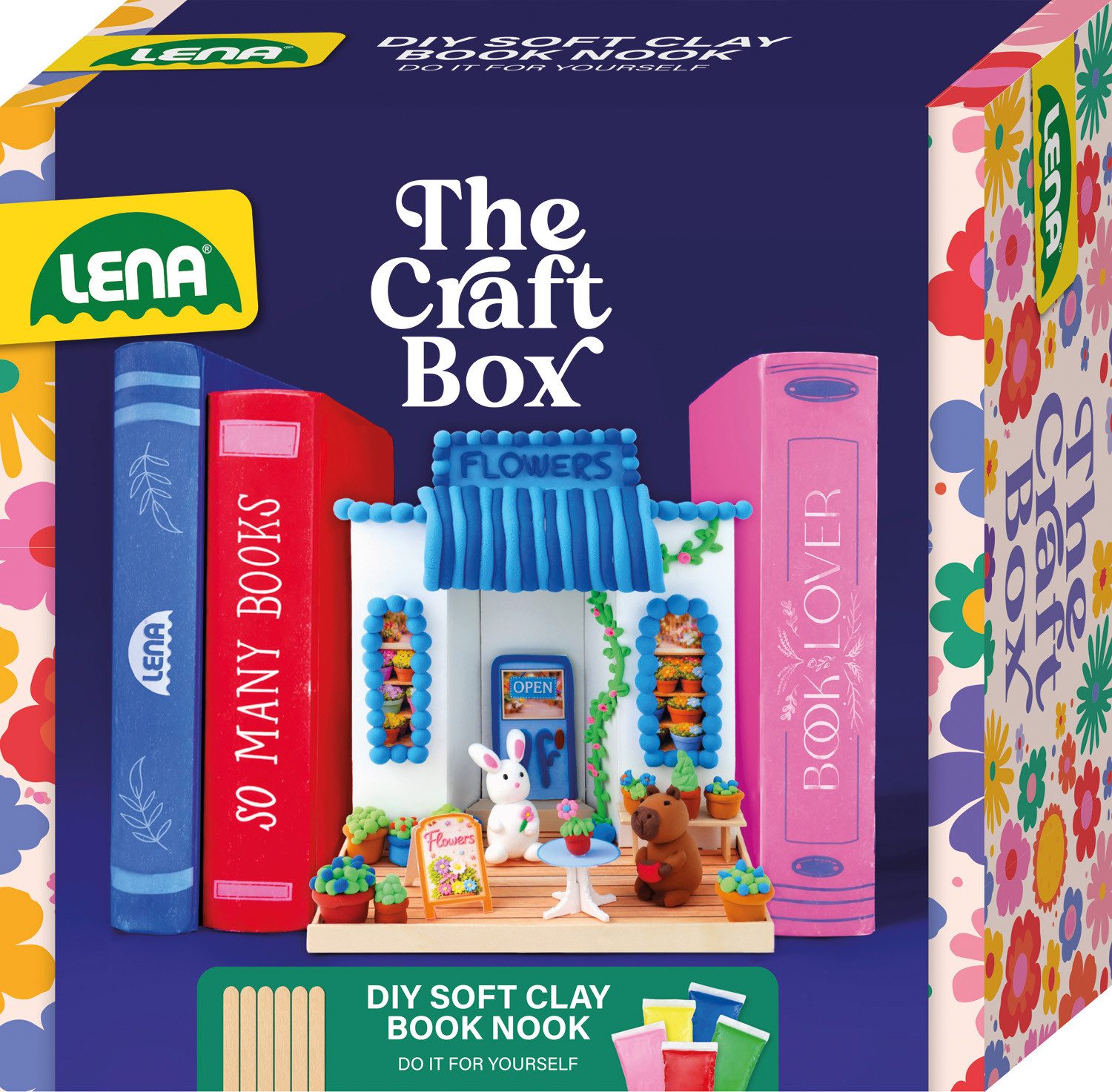 Lena® Kreativset The Craft Box, DIY Soft Clay Book Nook