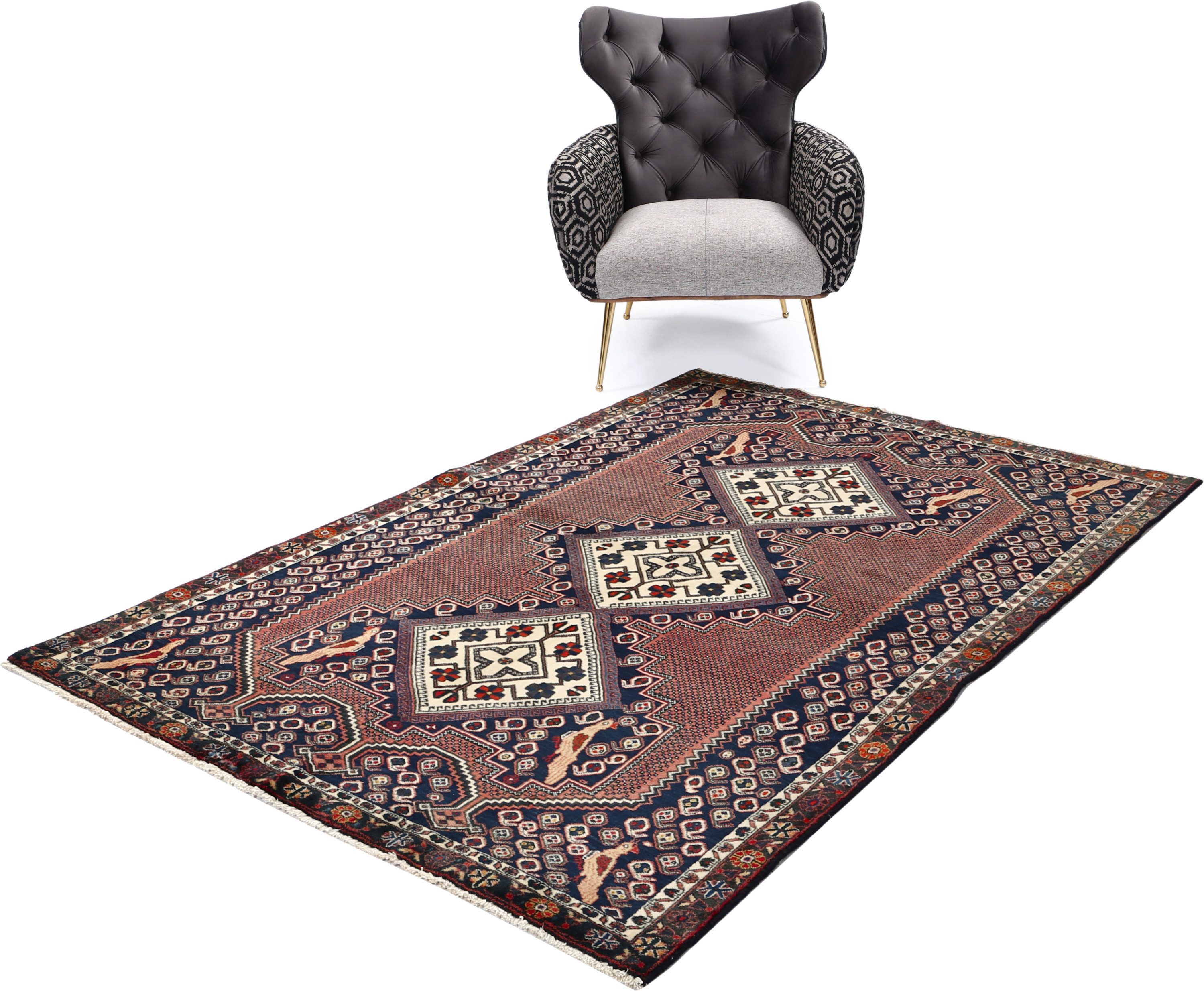 Carpet Avenue Teppich Afshar 204x137, Rechteck, Höhe: 9 mm