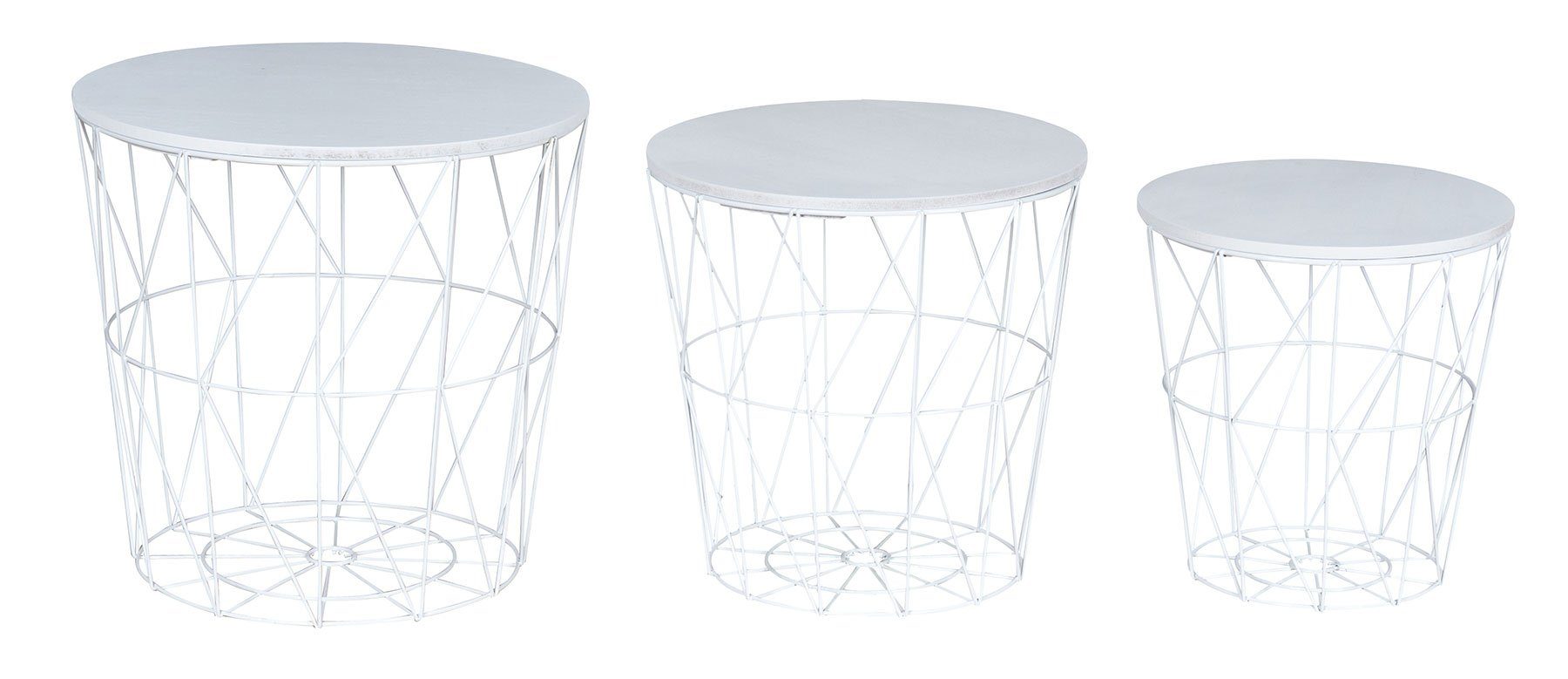Levandeo® Couchtisch, 3er Set Beistelltisch Metall günstig online kaufen