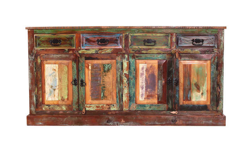 dynamic24 Sideboard, Sideboard RIVERBOAT Altholz mehrfarbig