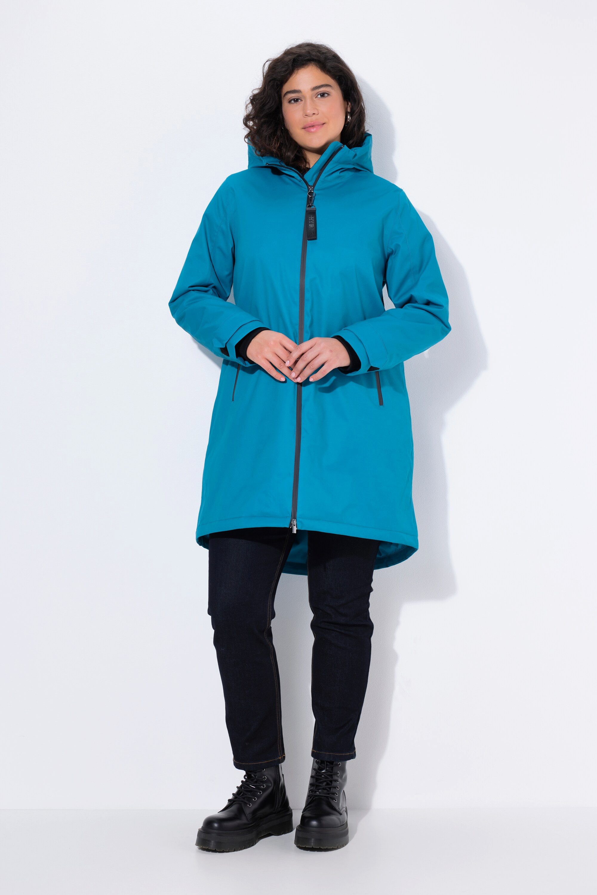 Ulla Popken Funktionsjacke HYPRAR Funktionsjacke wasserdicht 2-Wege-Zipper günstig online kaufen