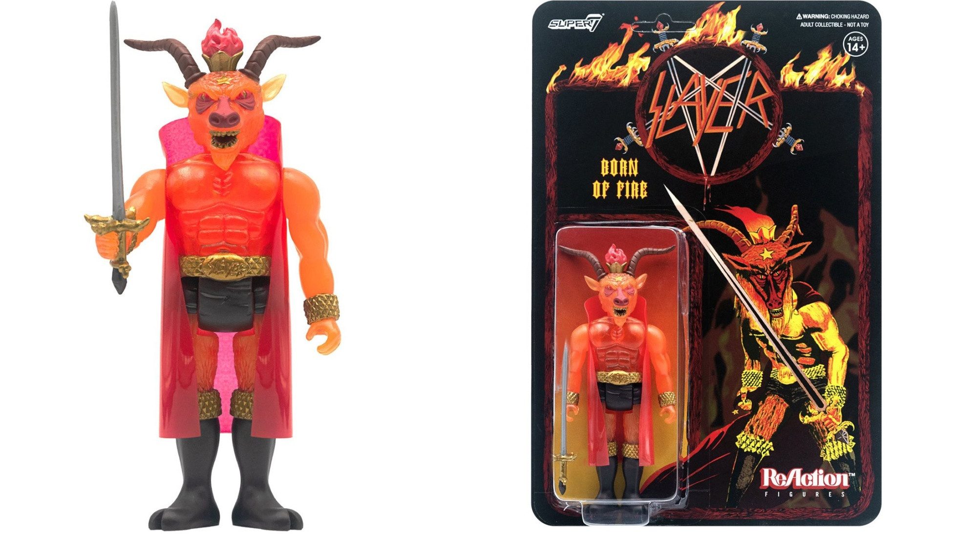 Super7 Actionfigur SLAYER BORN OF FIRE REACTION ACTIONFIGUR