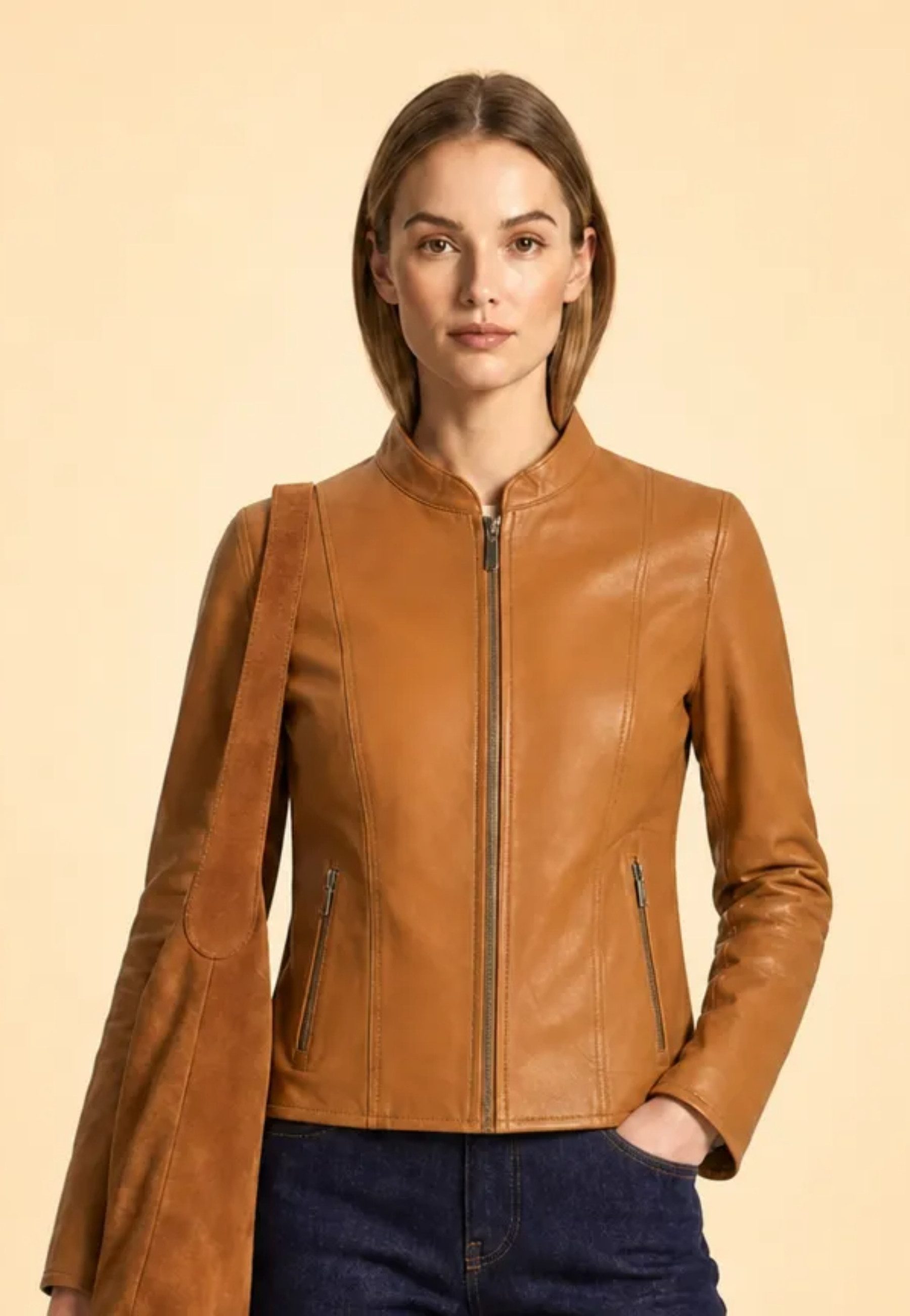 Lederjacke Aurore