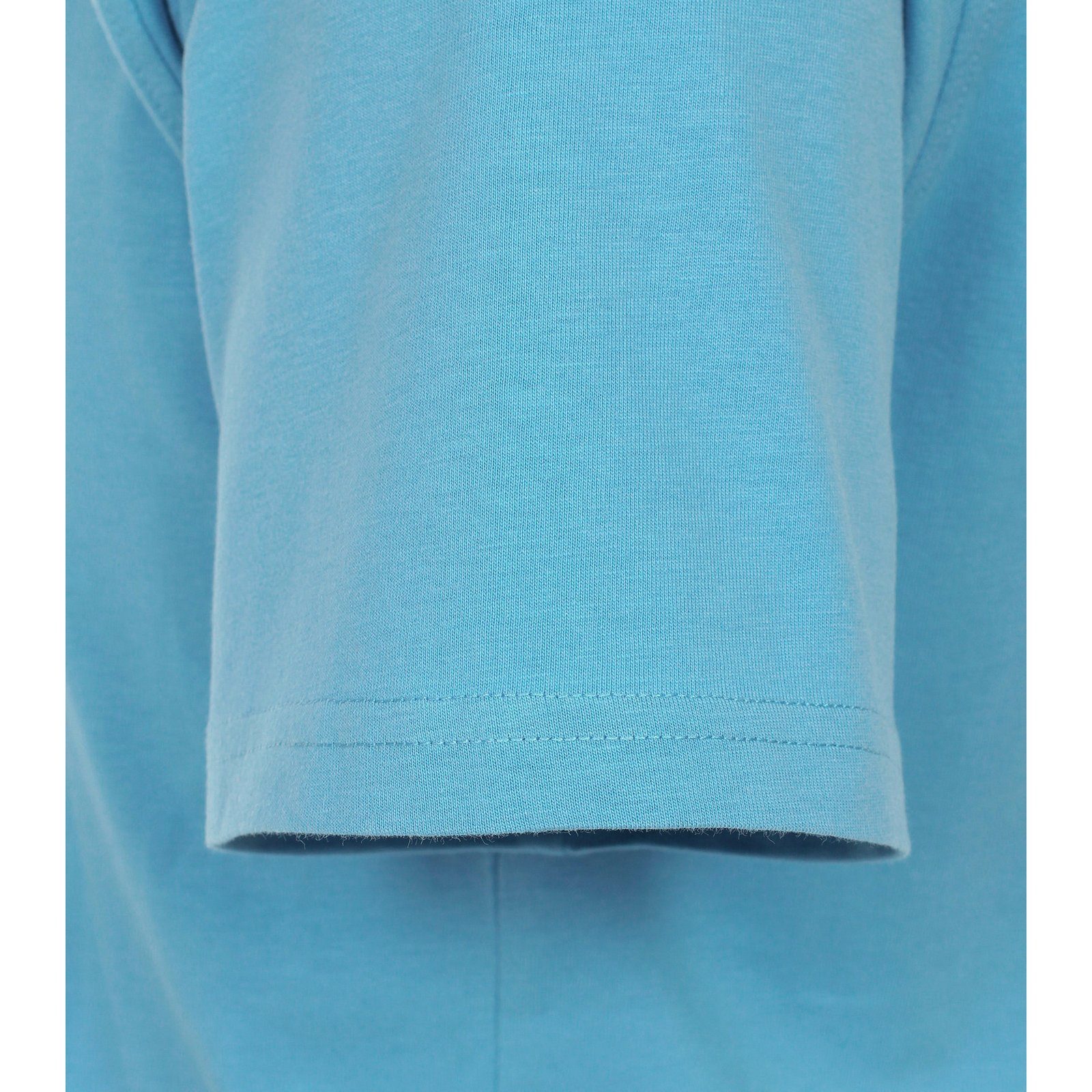 Herren modisch Cape T-Shirt CasaModa CASAMODA Rundhalsshirt Cod Große Größen blau