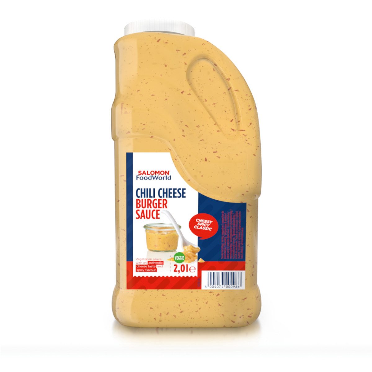 SALOMON FOODWORLD Saucen, Salomon Chili Cheese Burger Sauce Pikante Würzsauce mit Chili 2000ml