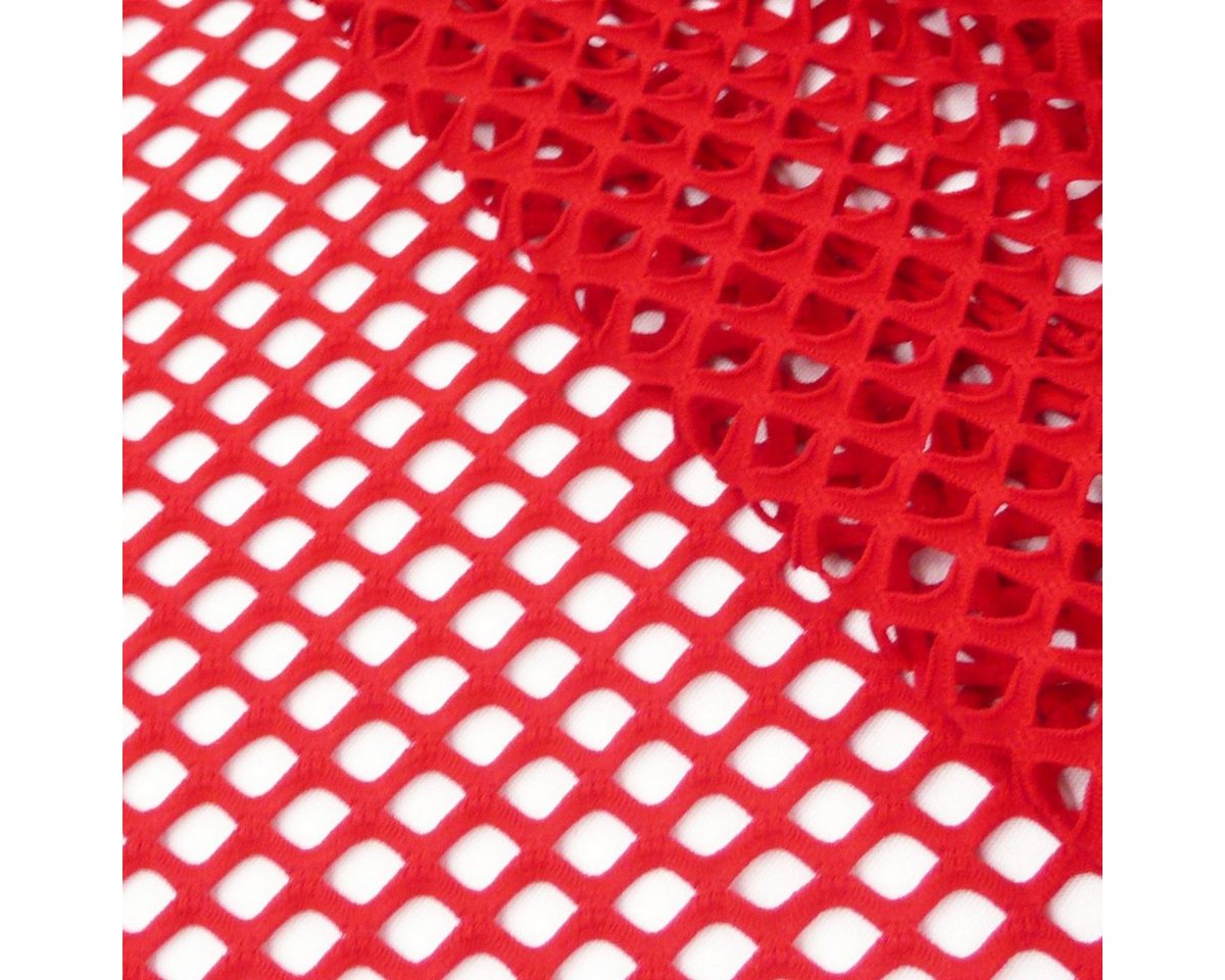 Thumbnail - SCHÖNER LEBEN. Stoff Gitterstoff elastisch rot 1,5m Breite