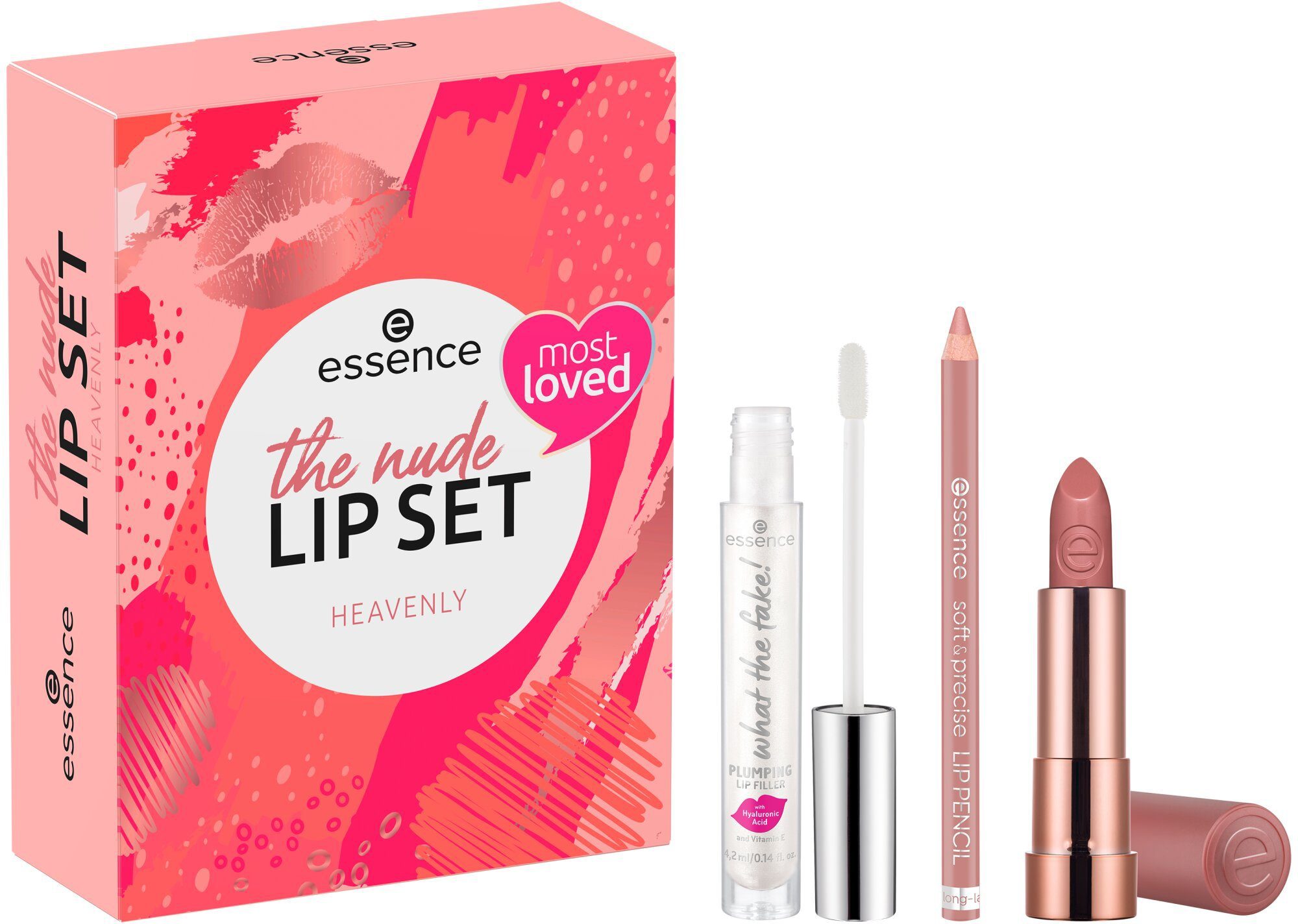 Essence Lippenpflege-Set the nude lip set heavenly, 3-tlg.