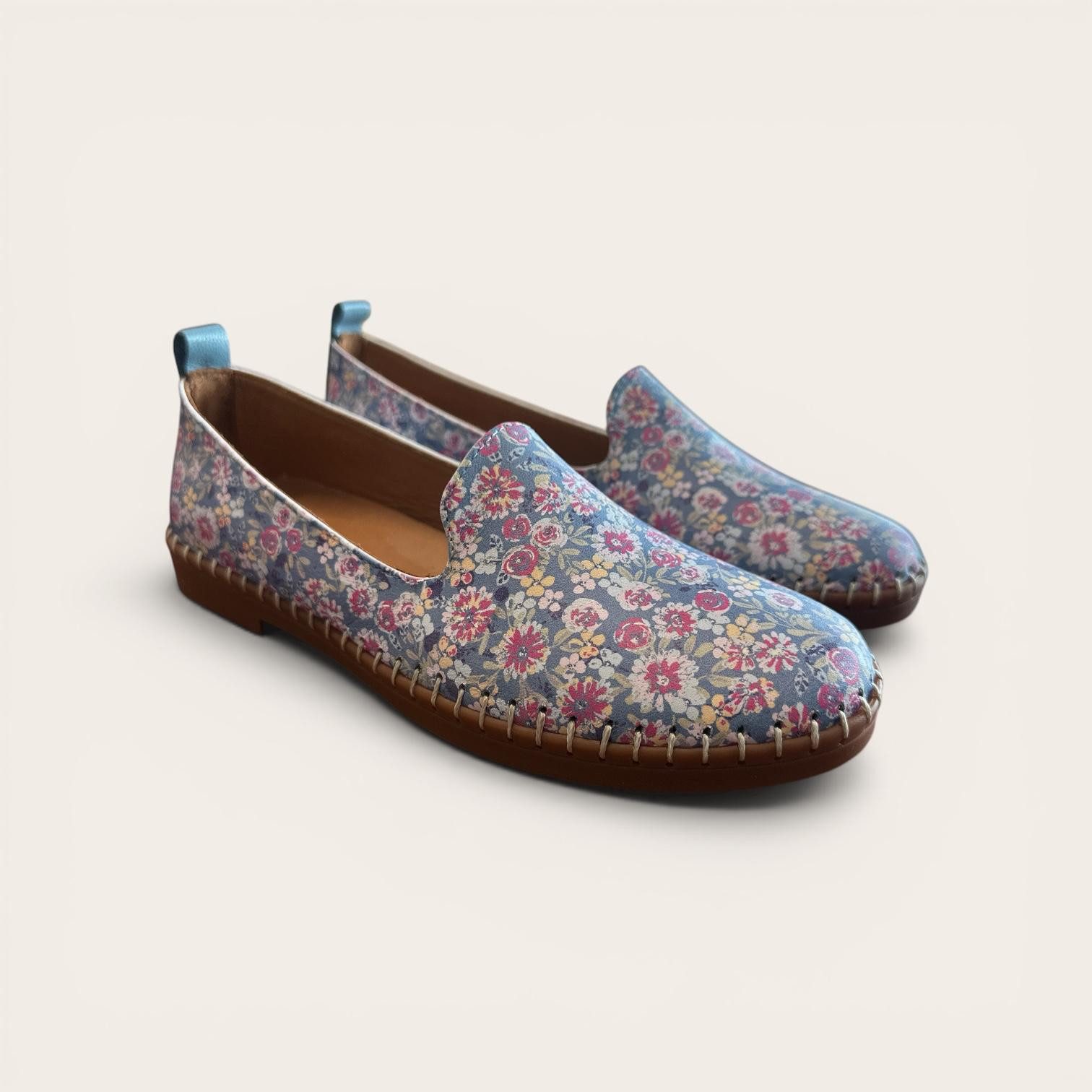 Begoria Begoria Flora - Loafer mit Blumenmuster und handgefertigter Naht Loafer