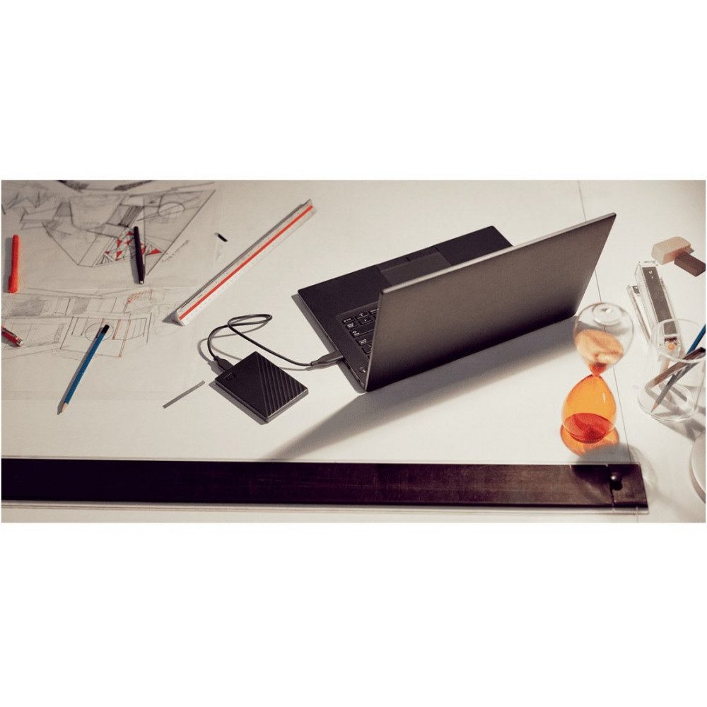 Western Digital WD My Passport 2TB Externe Festplatte externe Gaming-Festplatte (2000 Gigabyte) 2,5 Zoll", Passwortschutz