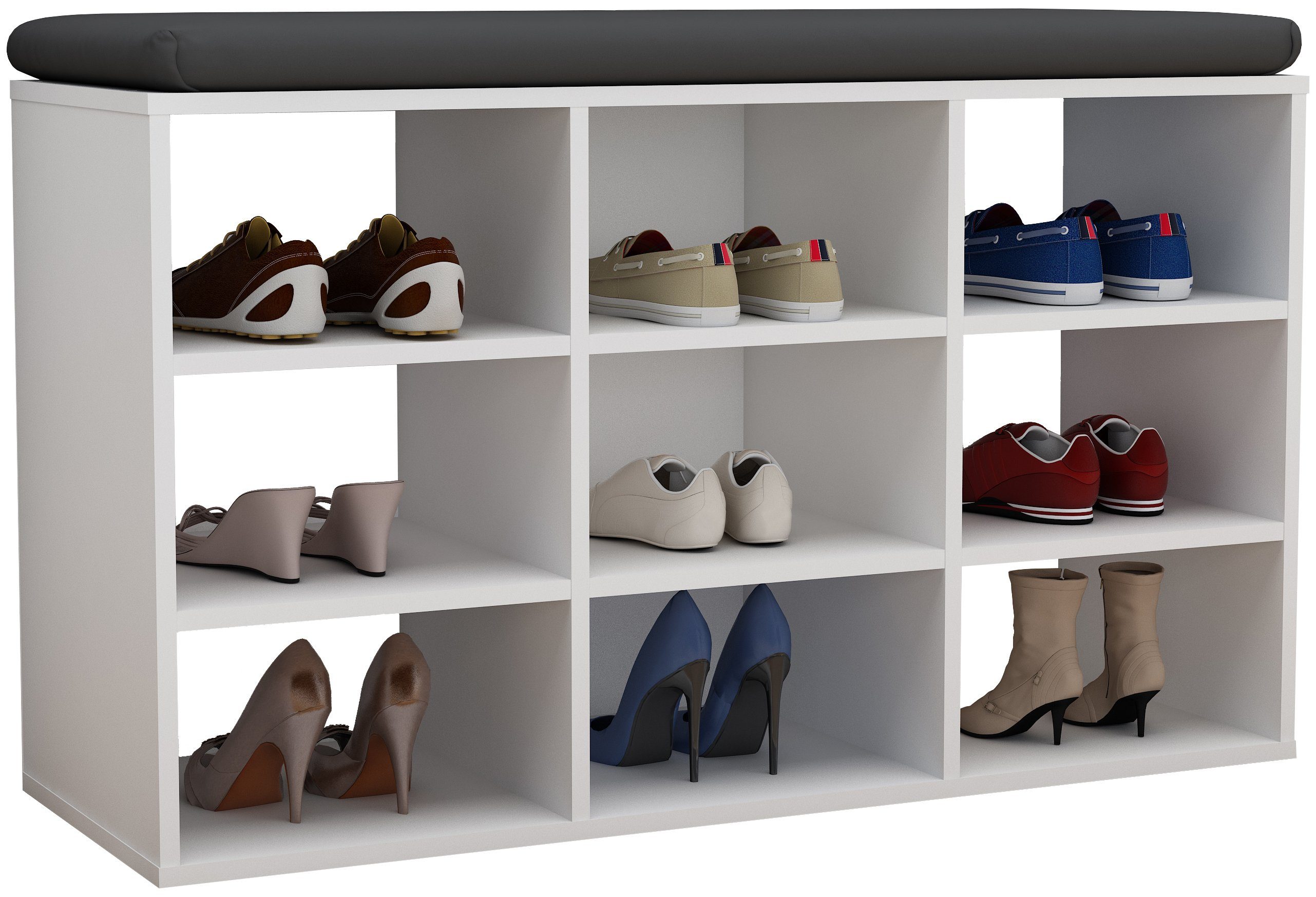 VCM Schuhregal Holz Regal Schuhschrank Schuhregal günstig online kaufen