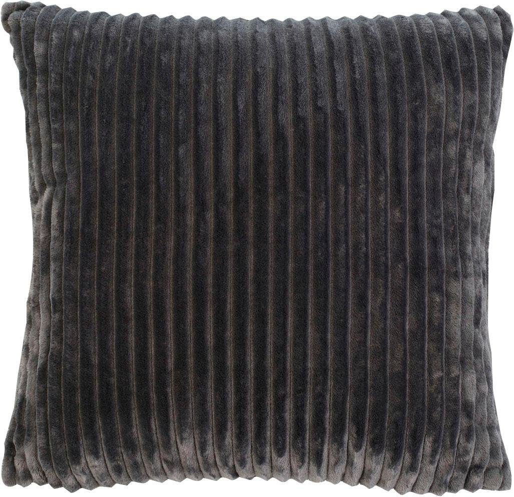 Gözze Dekokissen Cord-Optik Dekokissen, 50x50 cm, passend zu Cord-Optik Decke, Kissenhülle & Füllung, 1 Stück