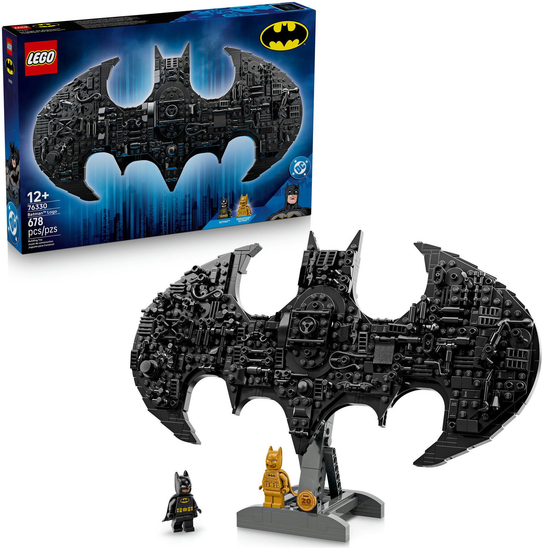 LEGO® Batman Logo (76330), LEGO Super Heroes Konstruktionsspielsteine, (678 St)
