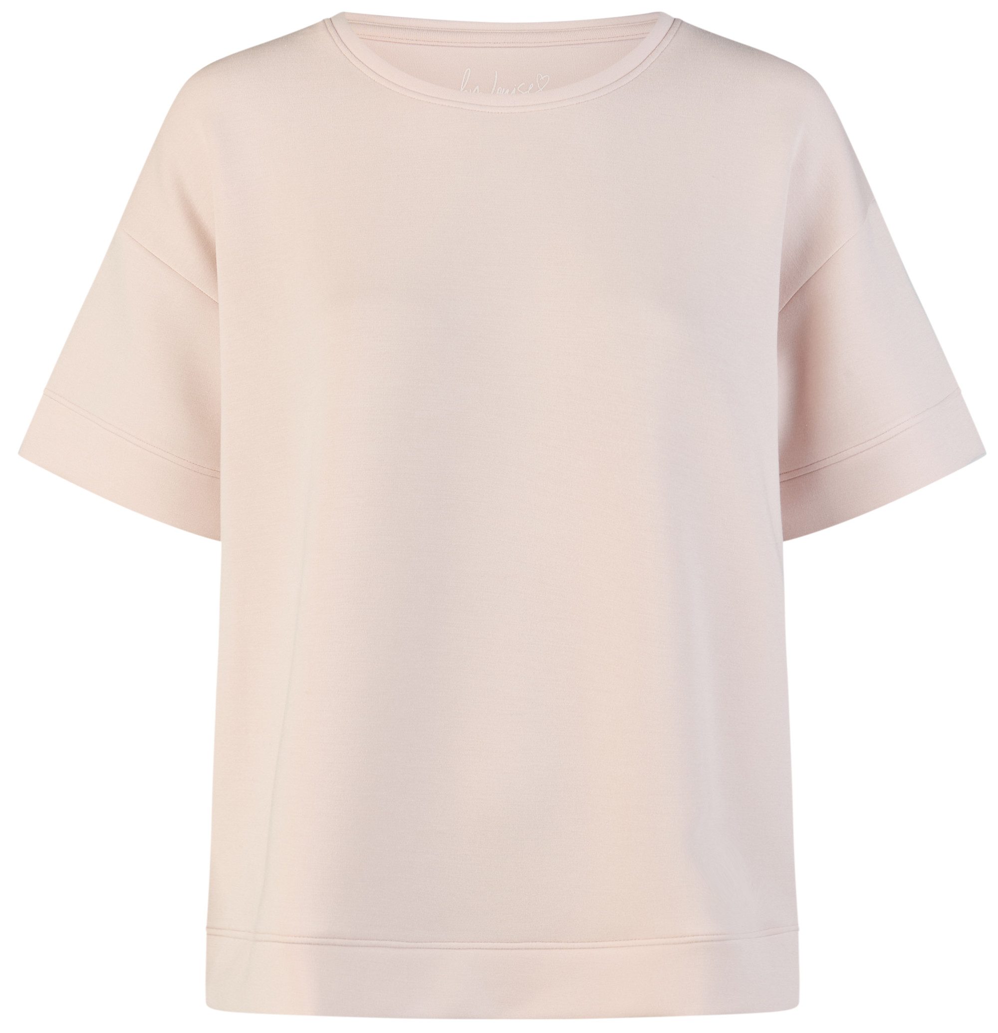 By Louise Pyjamaoberteil Lace Luxury (Packung, 1-tlg., 1-teilig) Damen Loungewear Shirt Kurzarm Homewear Modal
