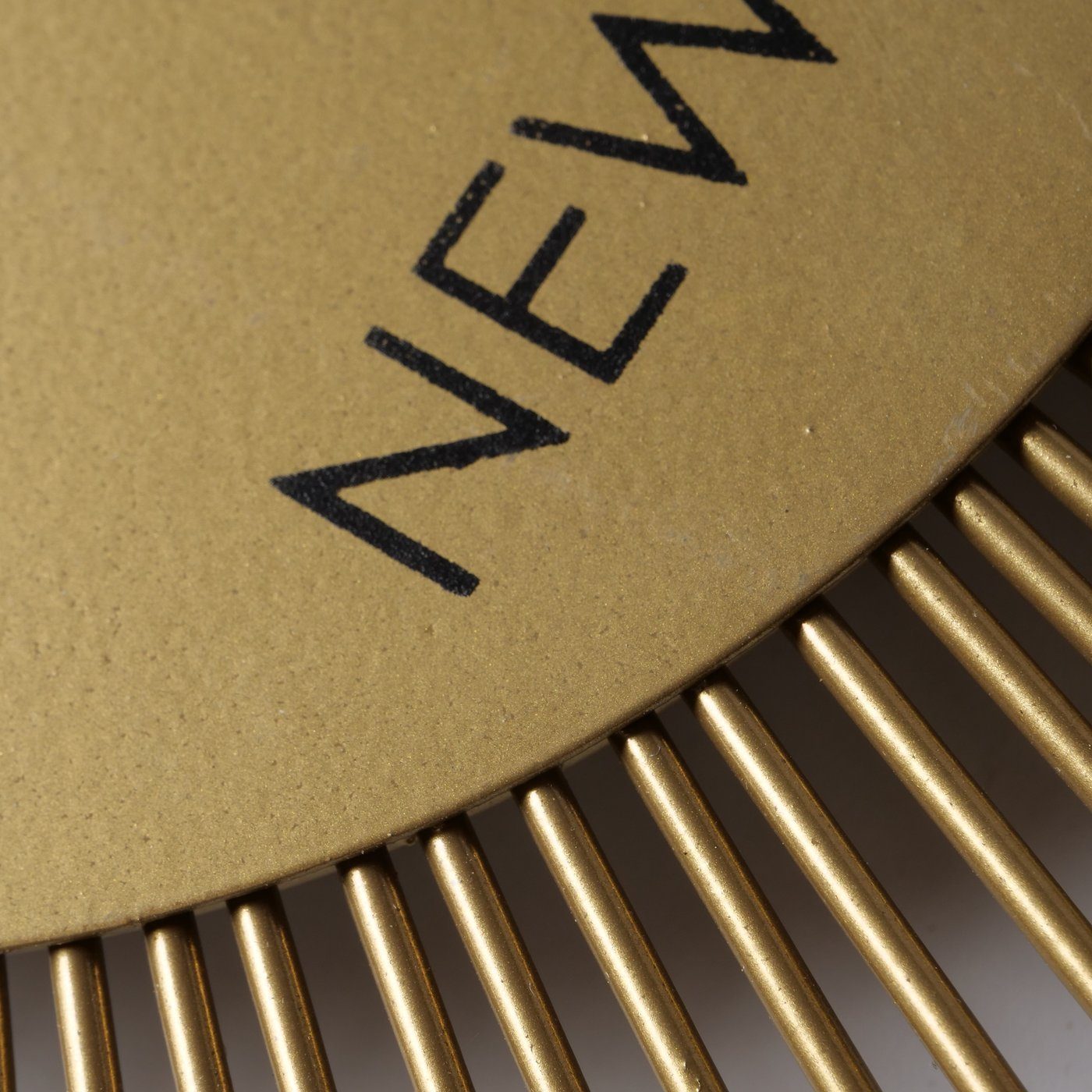 Metall Uhr gold in BOLTZE Sonne aus Wanduhr H40cm, "Grova"