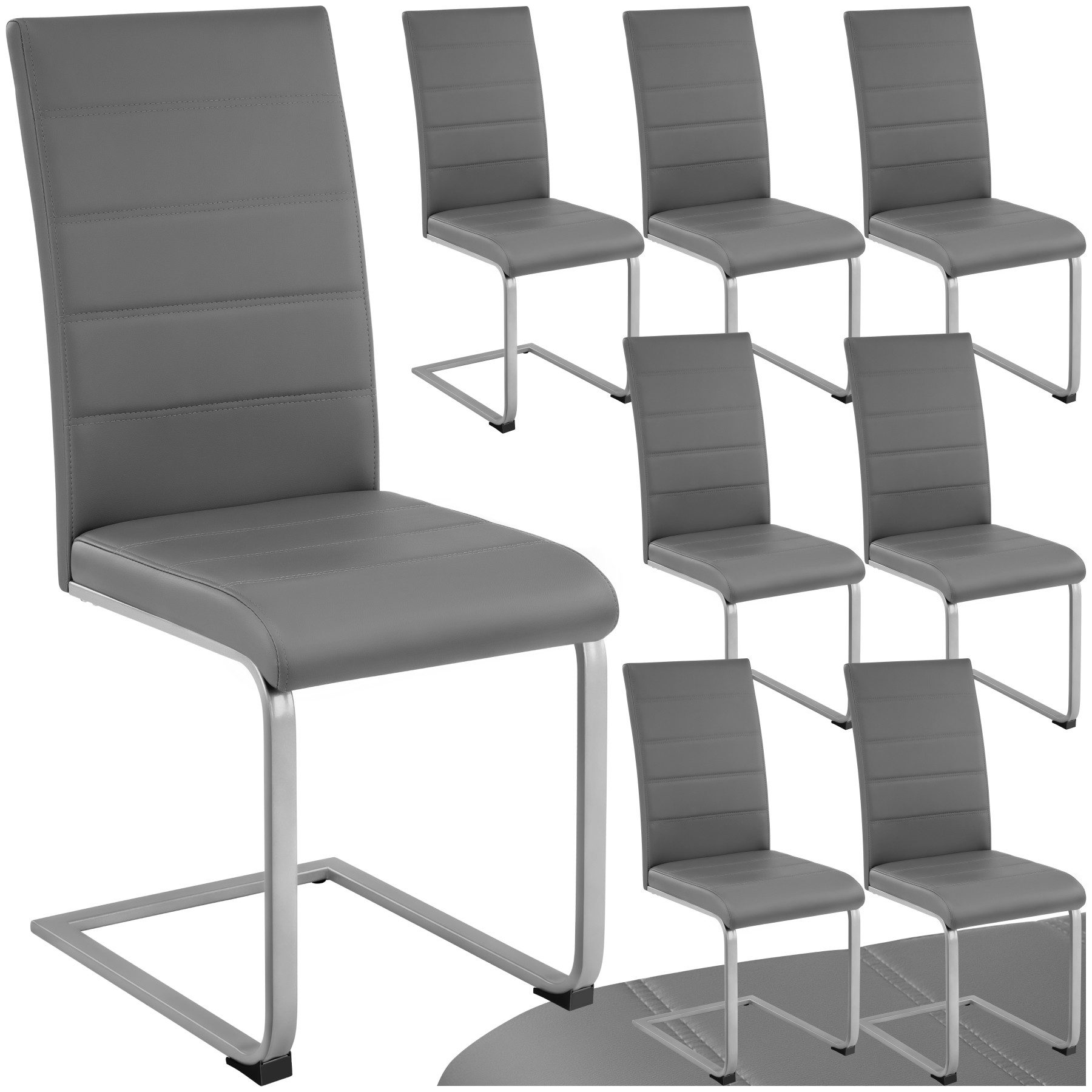 tectake Esszimmerstuhl Set Schwingstuhl (Set, 8 günstig online kaufen