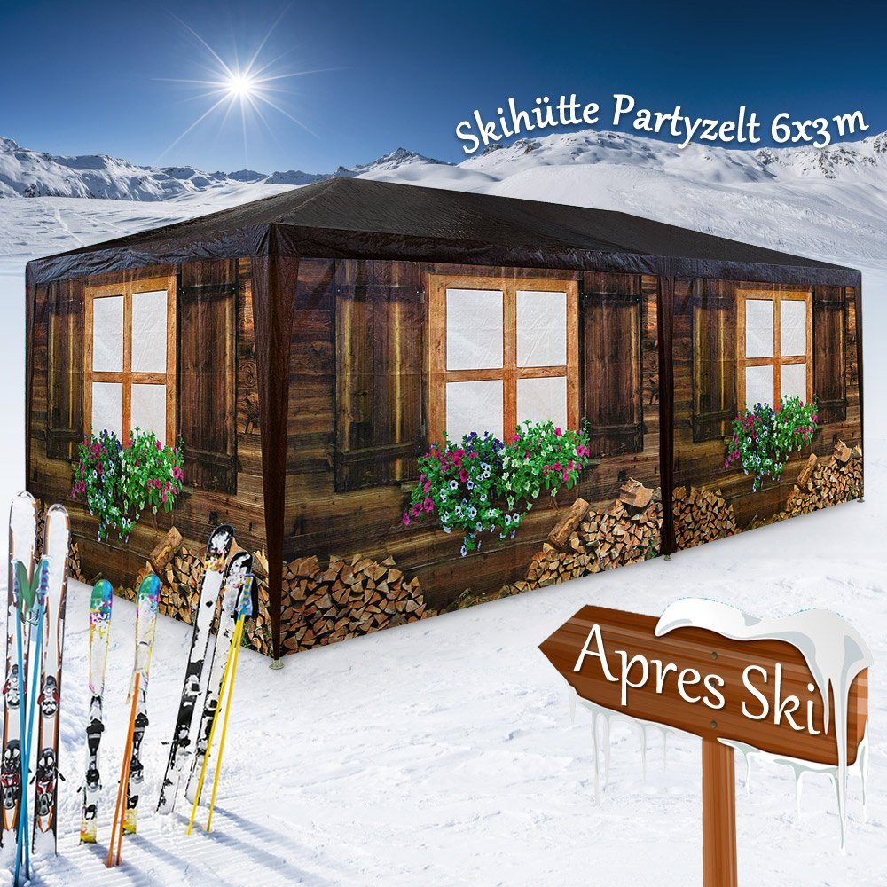 Deuba Pavillon, Deuba Partyzelt 3x6m Almhütte günstig online kaufen