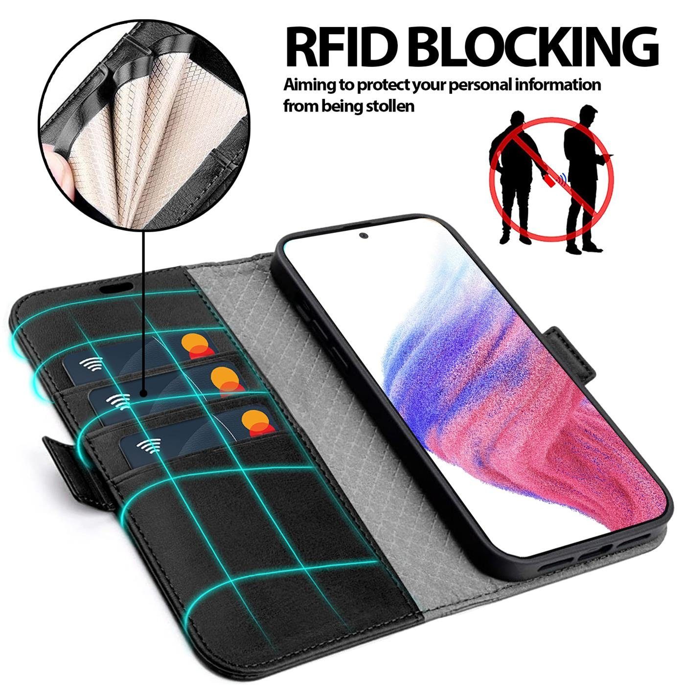 CoolGadget Handyhülle Book Case Elegance Tasche für Samsung Galaxy A53 5G 6,5 Zoll, Hülle Magnet Klapphülle Flip Case für Samsung A53 5G Schutzhülle – Bild 4 von 5
