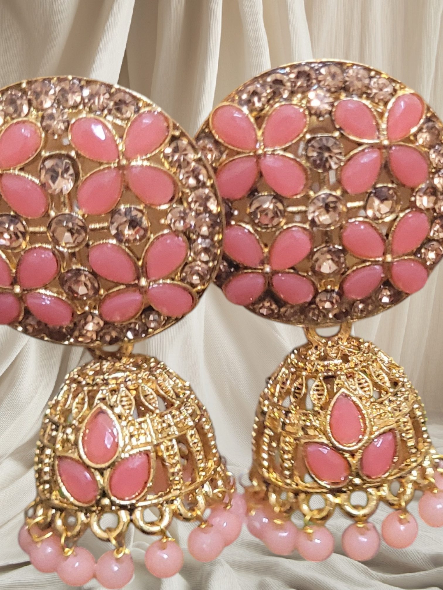 PfauGermany Paar Ohrhänger Jumkha Coral Beads (2-tlg)
