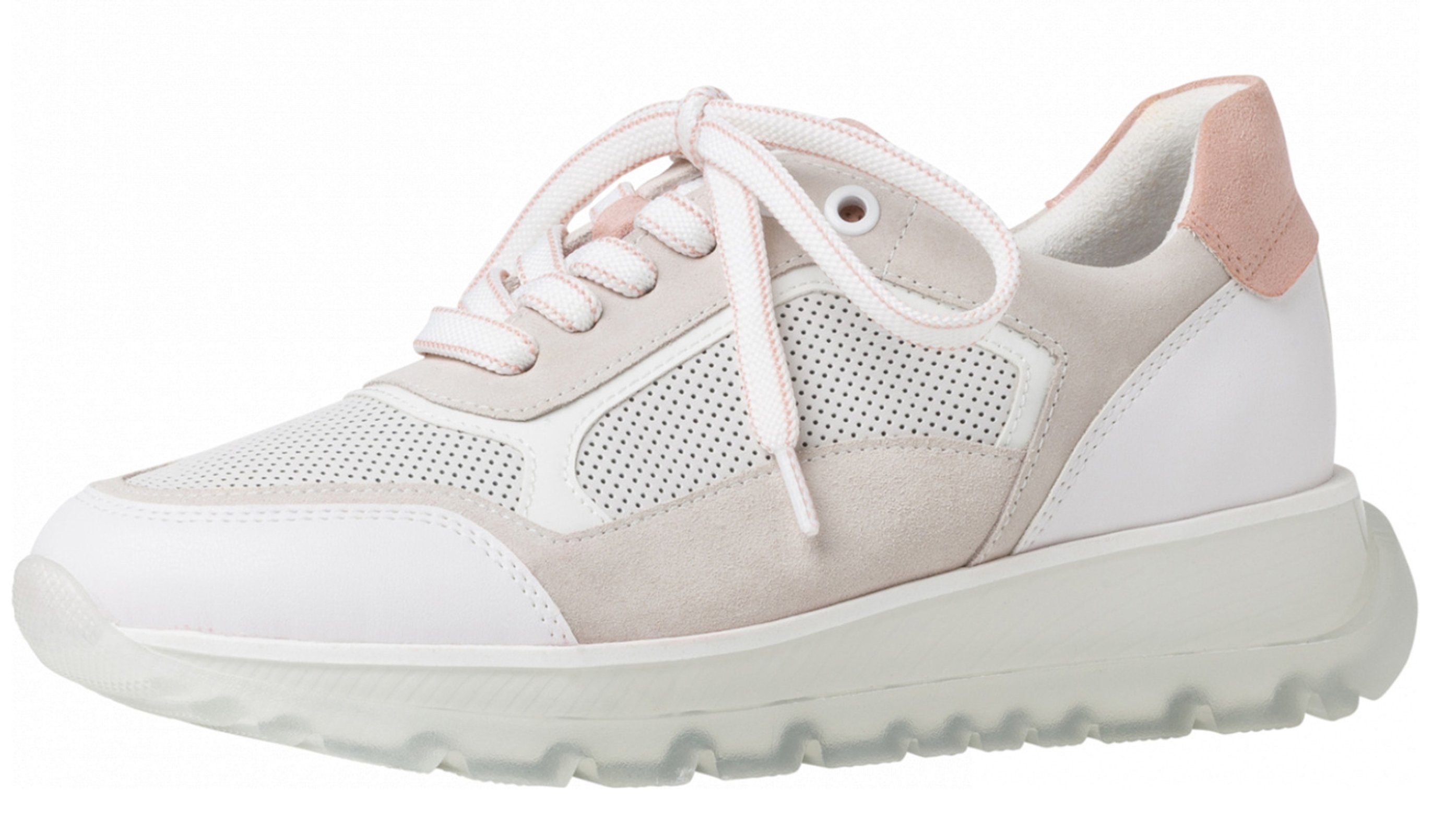 2-83702-26 122 White/Rose Sneaker