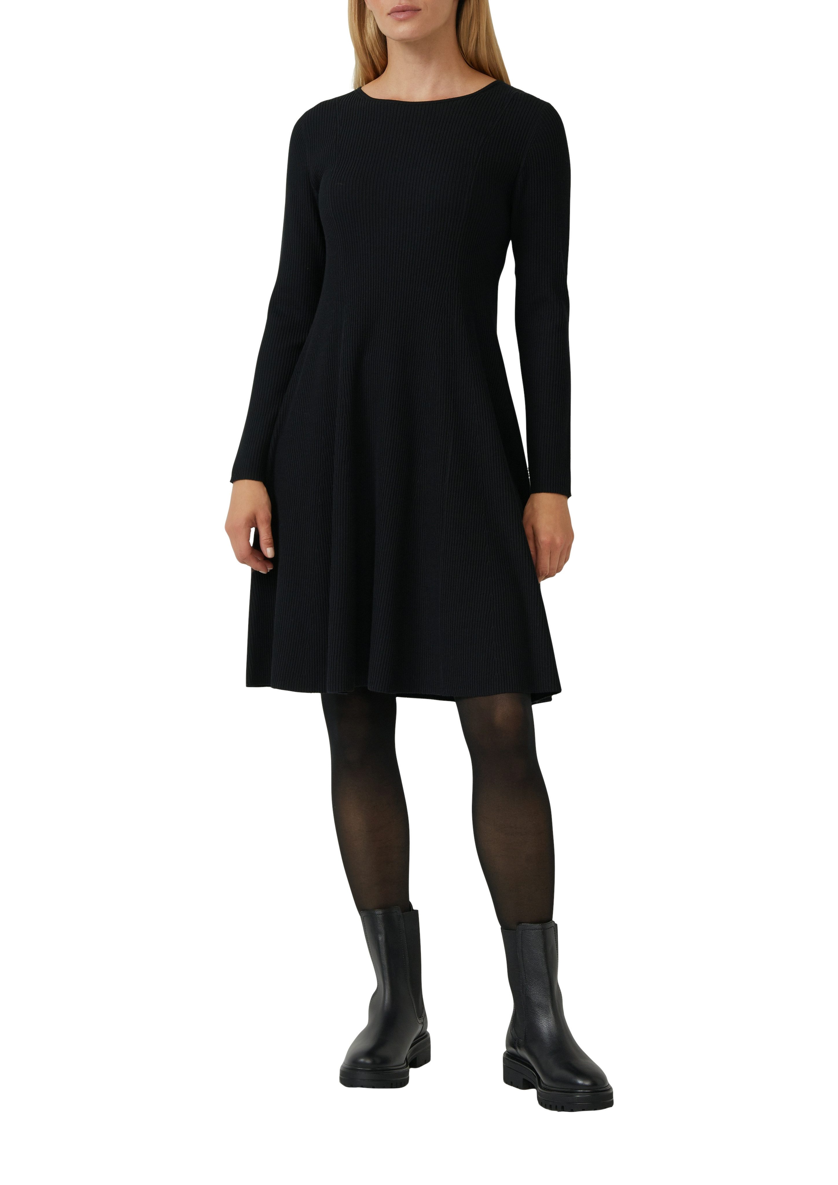 s.Oliver BLACK LABEL Strickkleid mit Ajour-Detail günstig online kaufen