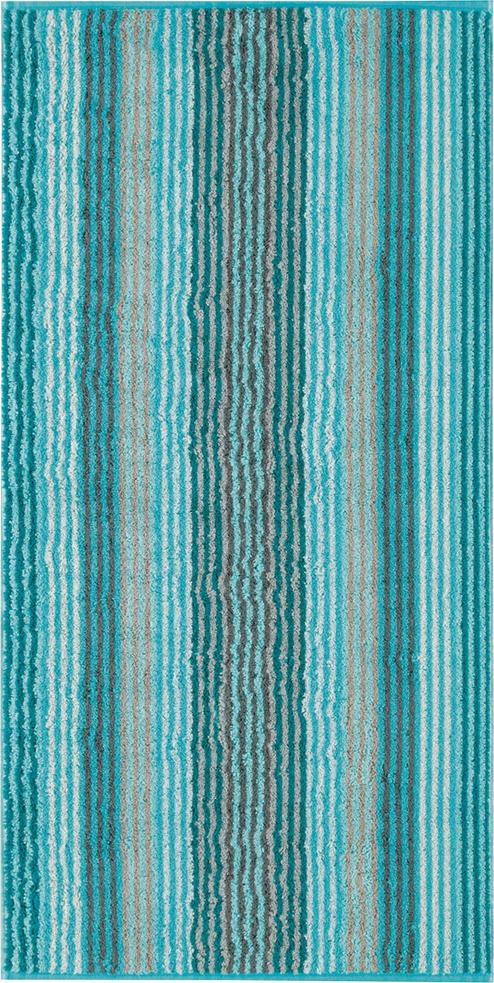 Cawö Handtuch Handtuch "Unique Streifen", Jacquard, Walk-Frottier Streifen