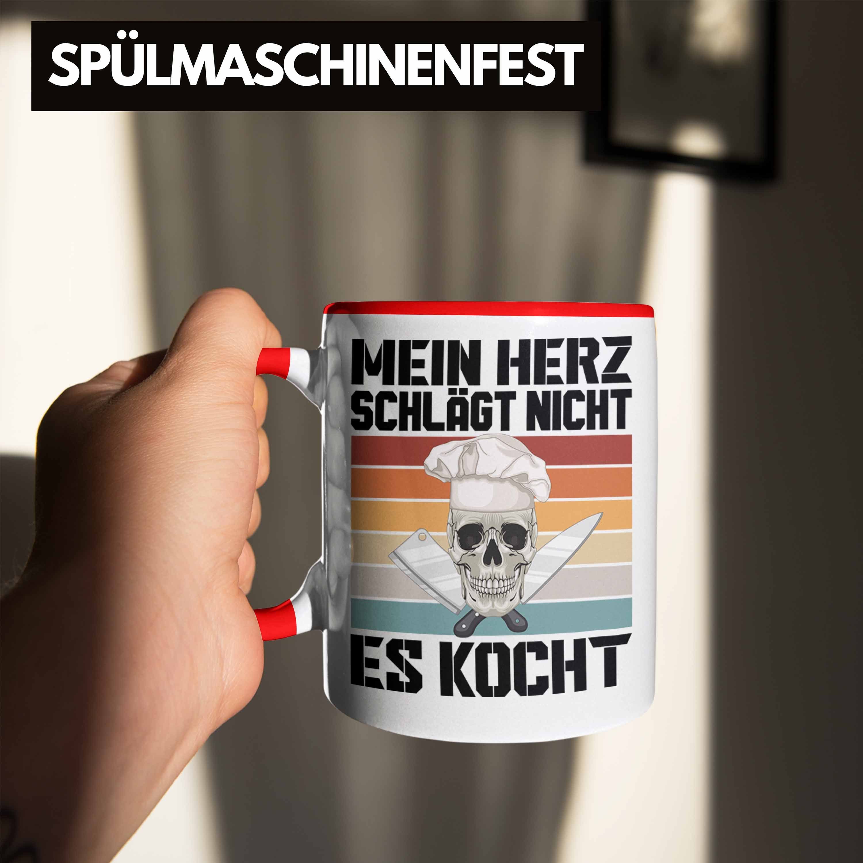 Koch Geschenke Köchin Männer Geschenk Tasse Trendation für Geschenkidee Trendation Lustig - Rot Koch Tasse