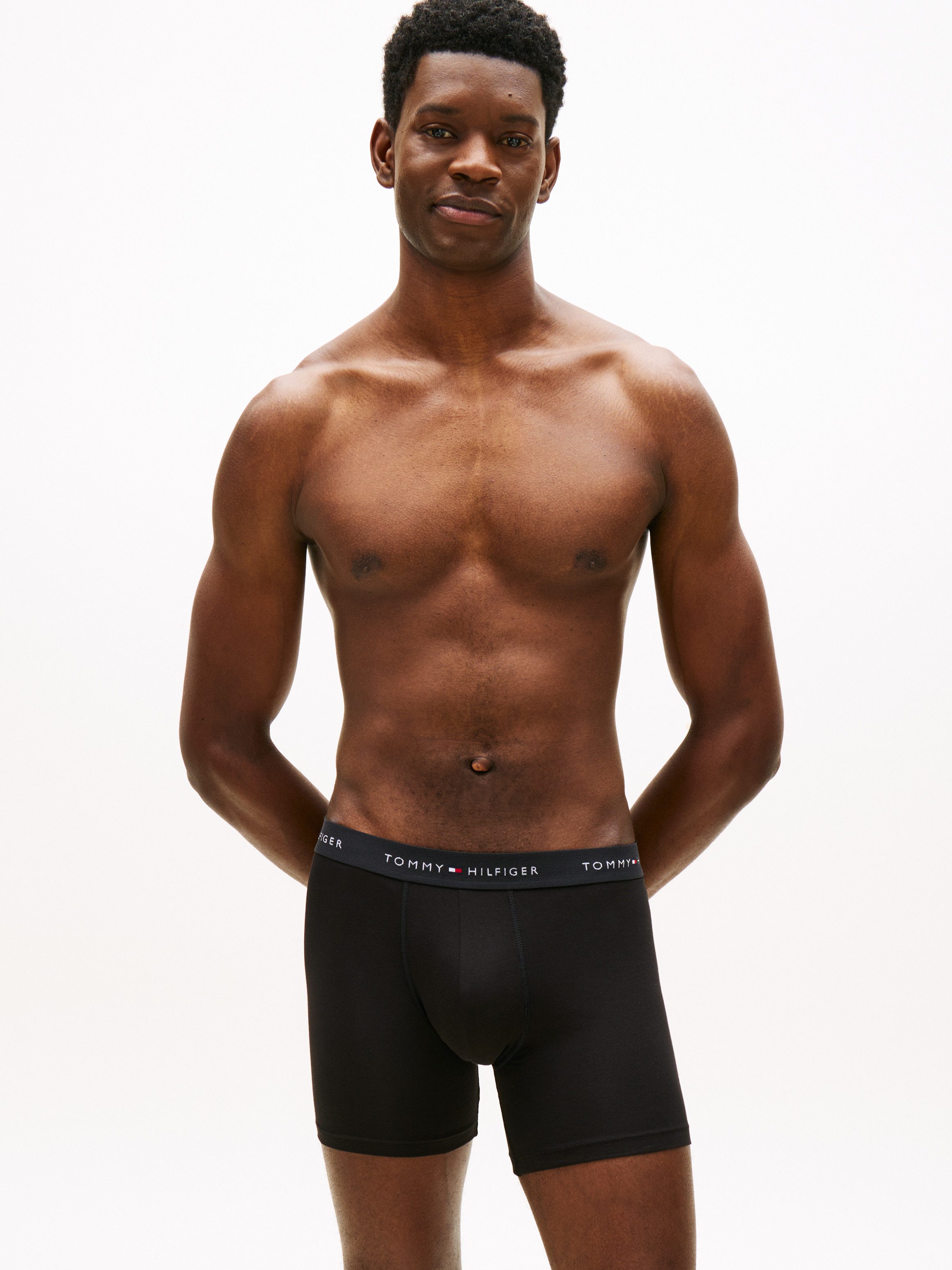 Tommy Hilfiger Underwear Boxer (5-St) Körpernahe Passform mit elastischem B günstig online kaufen