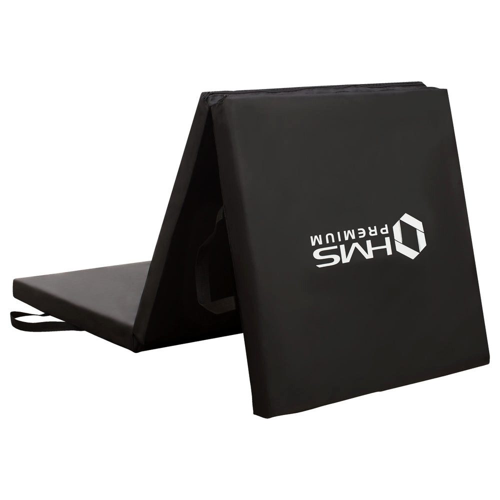 HMS Premium Gymnastikmatte Fitnessmatte 180 cm (Spar-Set, 1-St., klappbar), 5 cm dicke Polsterung für optimale Dämpfung und Schutz