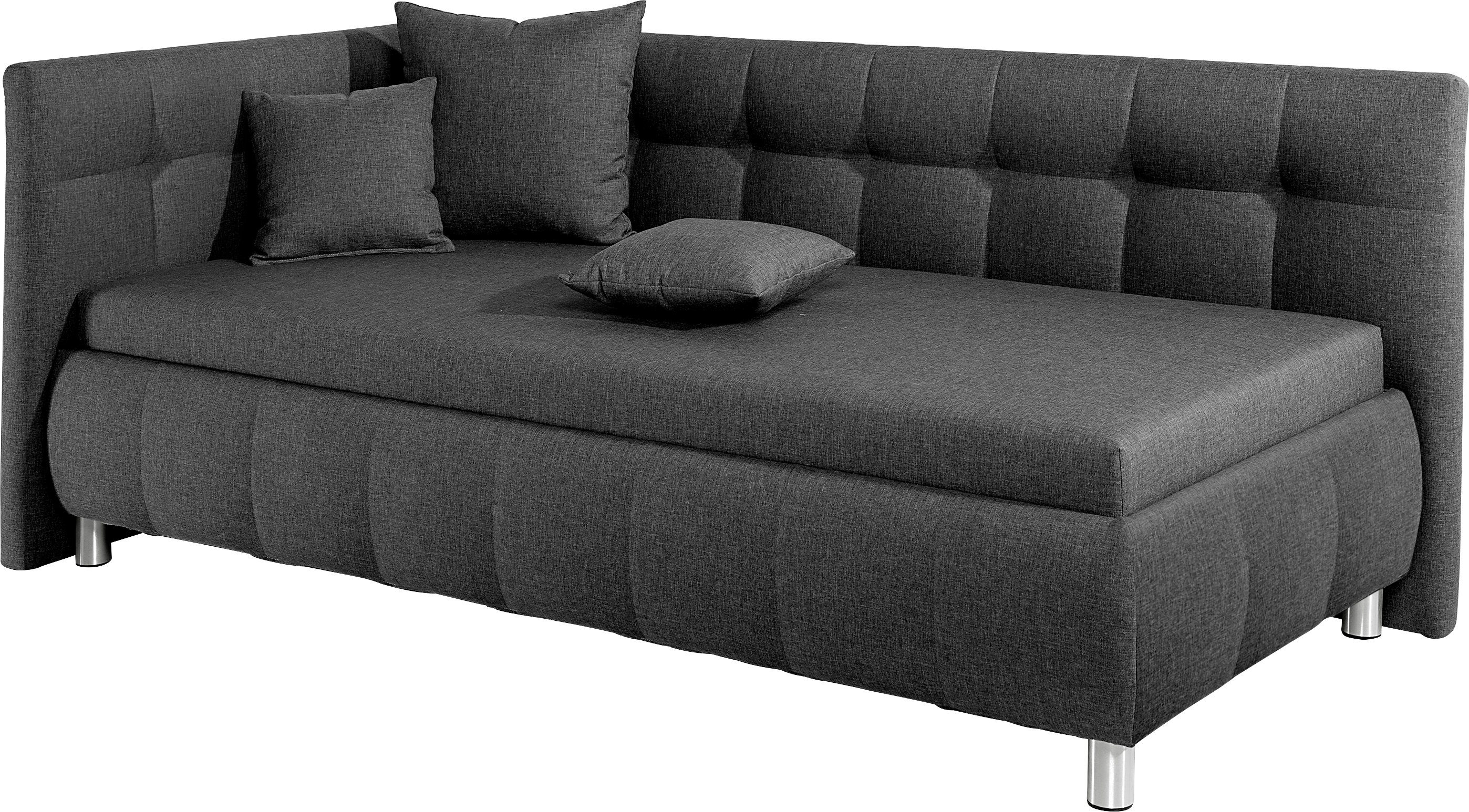 Maintal Polsterliege Malea, mit Bettkasten, in 3 Breiten, Federkern- oder Bonnellmatratze wählbar