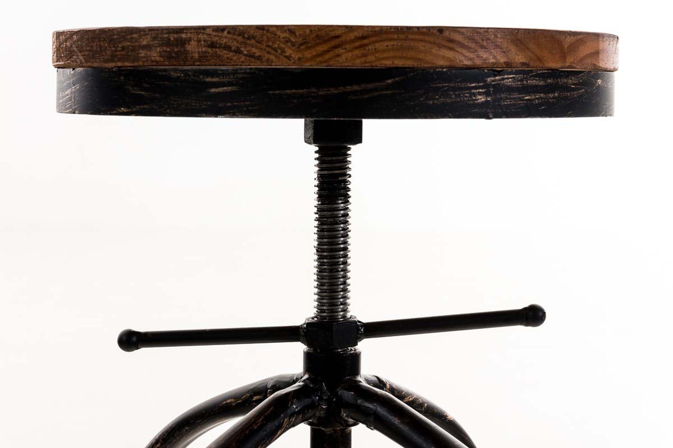 Tresenhocker - Küche), Strong für Holz (mit Gestell mit & Hocker Fußstütze Theke - angenehmer Barhocker Sitzfläche: TPFLiving bronze 4-Fuß Metall