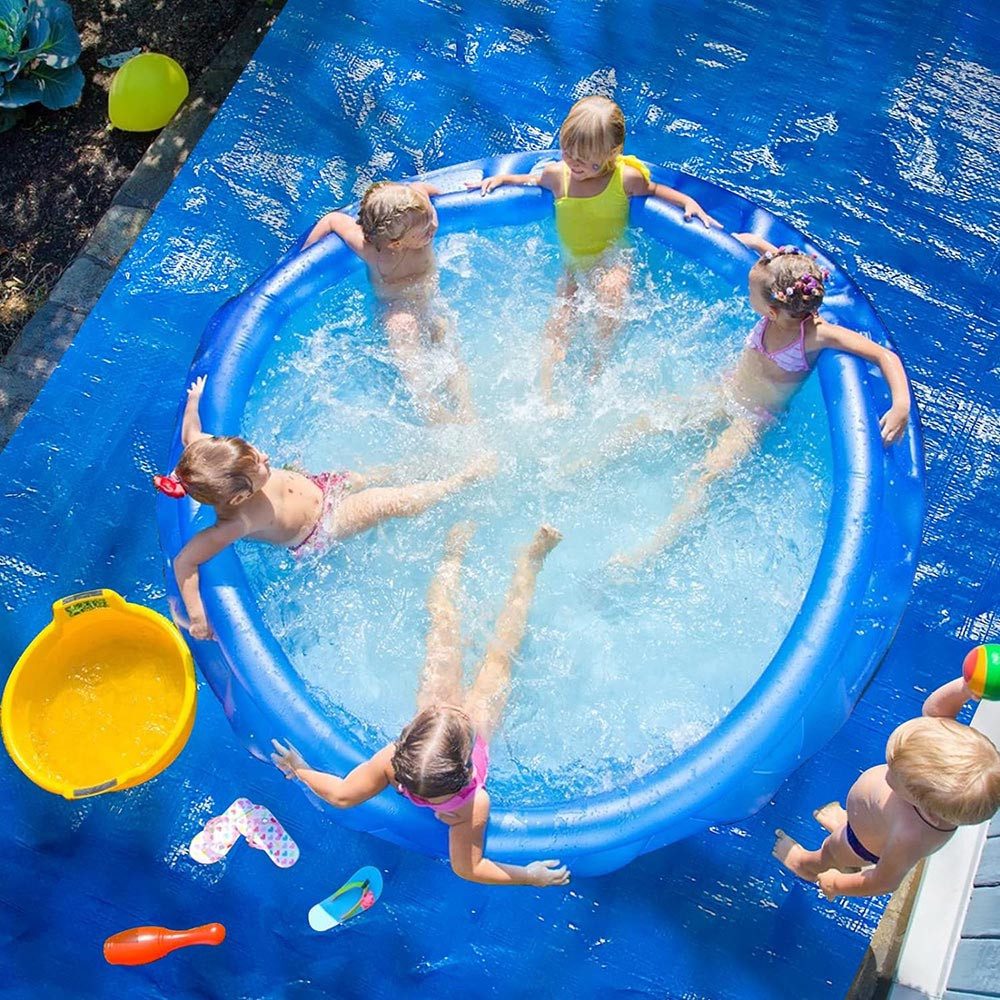 BTTO Bodenschutzplane Pool Bodenschutzplane Wasserdicht,PE Bodenplane (1-St), Pool-Abdeckung,Abdeckplane,für 8ft bis 14ft Frame oberirdische Pools
