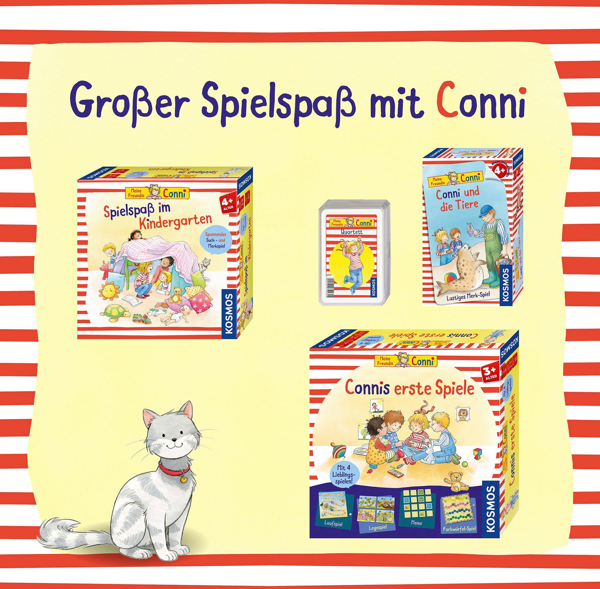 Kosmos Spiel Conni - Spielspaß im Kindergarten, Kinderspiel, Made in Germany