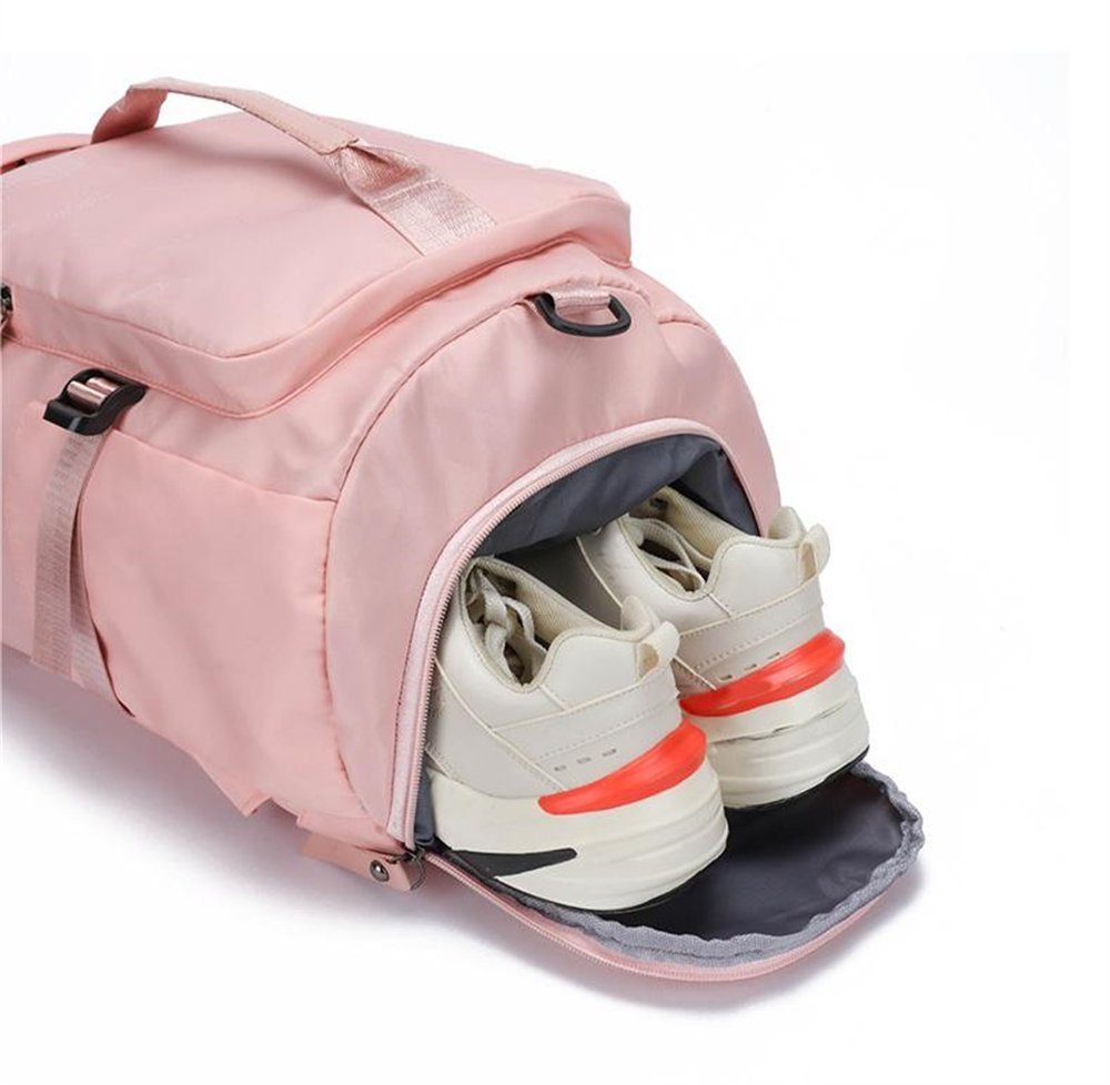 Schwarz Sporttasche Reisetasche mit multifunktionale Damen Kapazität, Sporttasche großer Rouemi