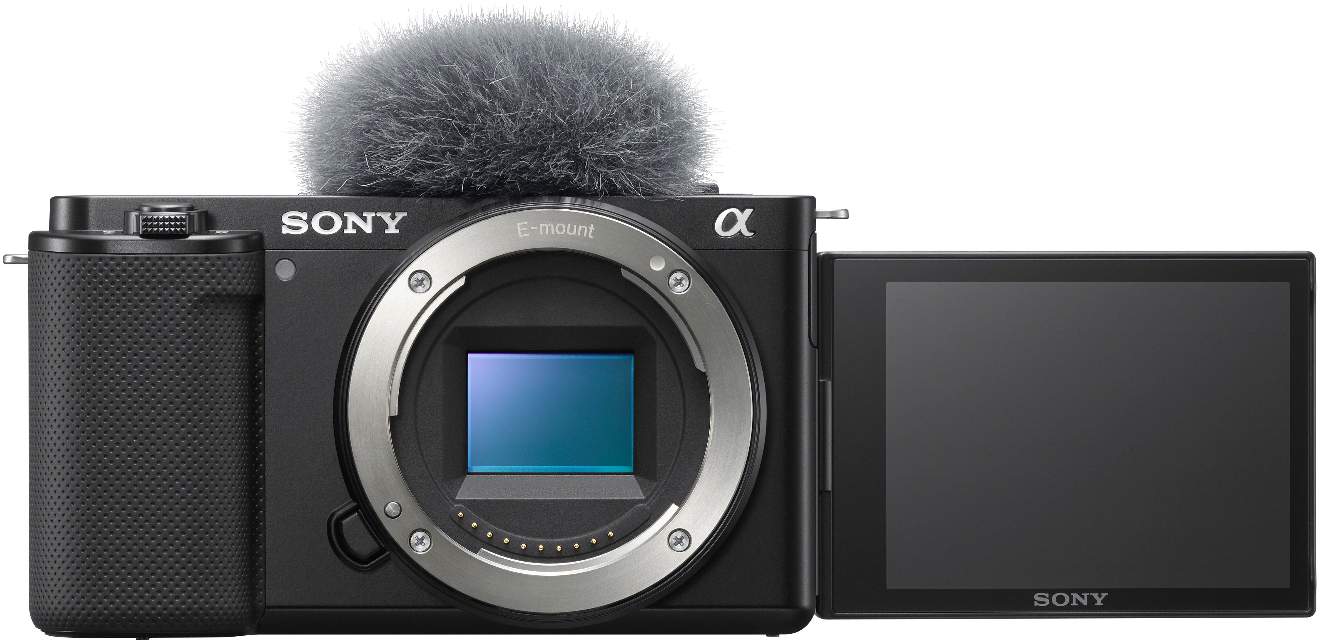 Sony Set: SEL35F18 Objektiv + ZVE10LBDI Systemkamera (Sony E 35mm F1.8 OSS, 24,2 MP, Bluetooth, WLAN, Spiegellose Vlog-Kamera 4K-Video, Echtzeit-Augen-Autofokus)